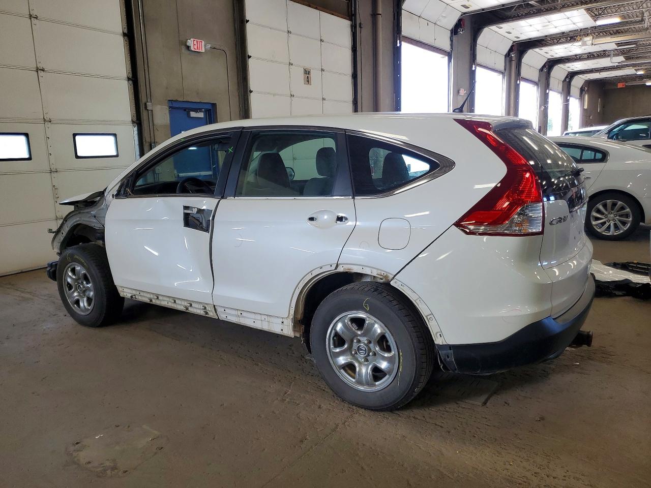 2014 Honda Cr-v Lx White vin: 5J6RM4H31EL115370