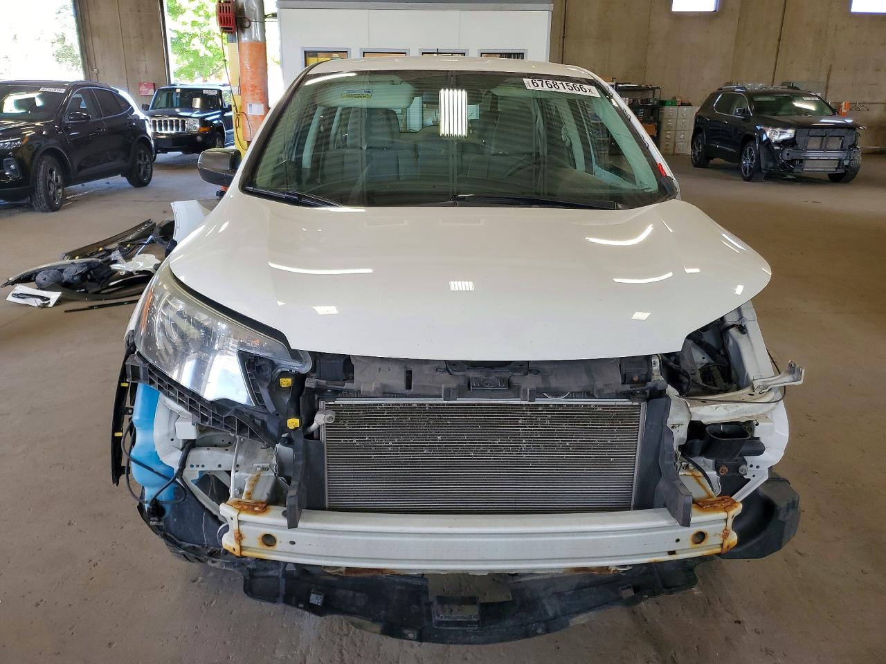 2014 Honda Cr-v Lx White vin: 5J6RM4H31EL115370