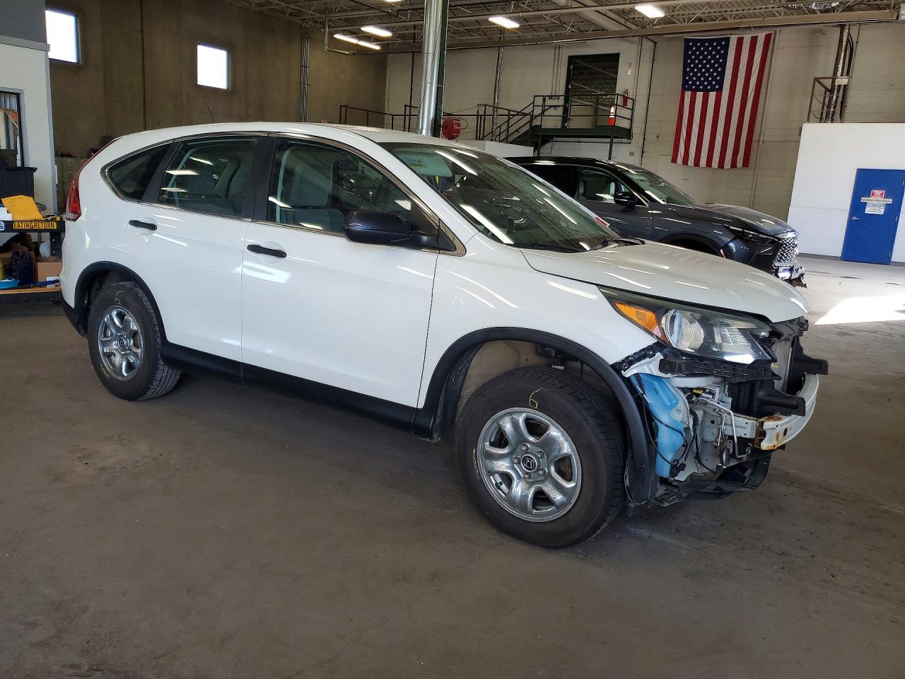 2014 Honda Cr-v Lx White vin: 5J6RM4H31EL115370