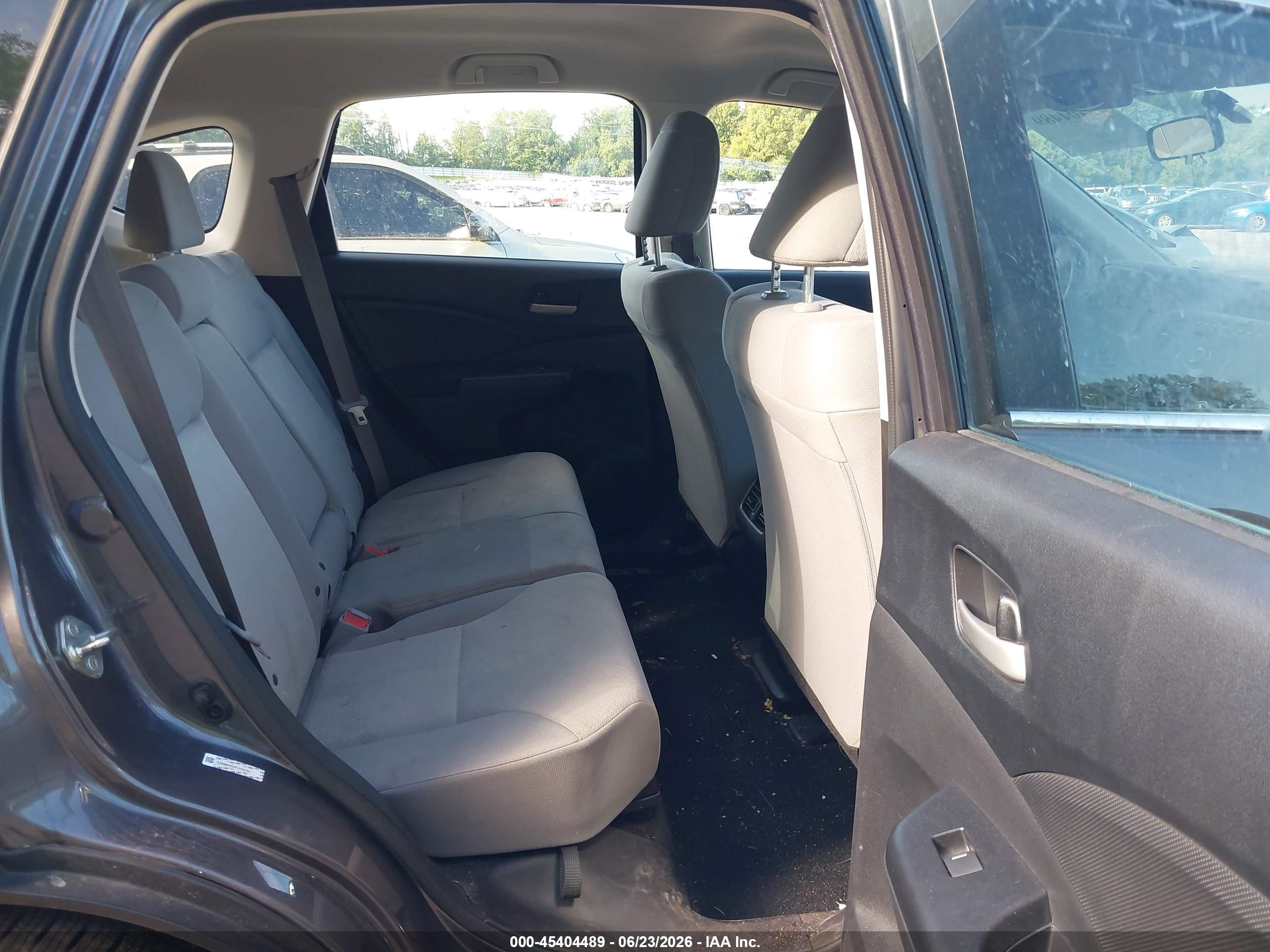 2015 Honda Cr-v Lx Gray vin: 5J6RM4H31FL039750
