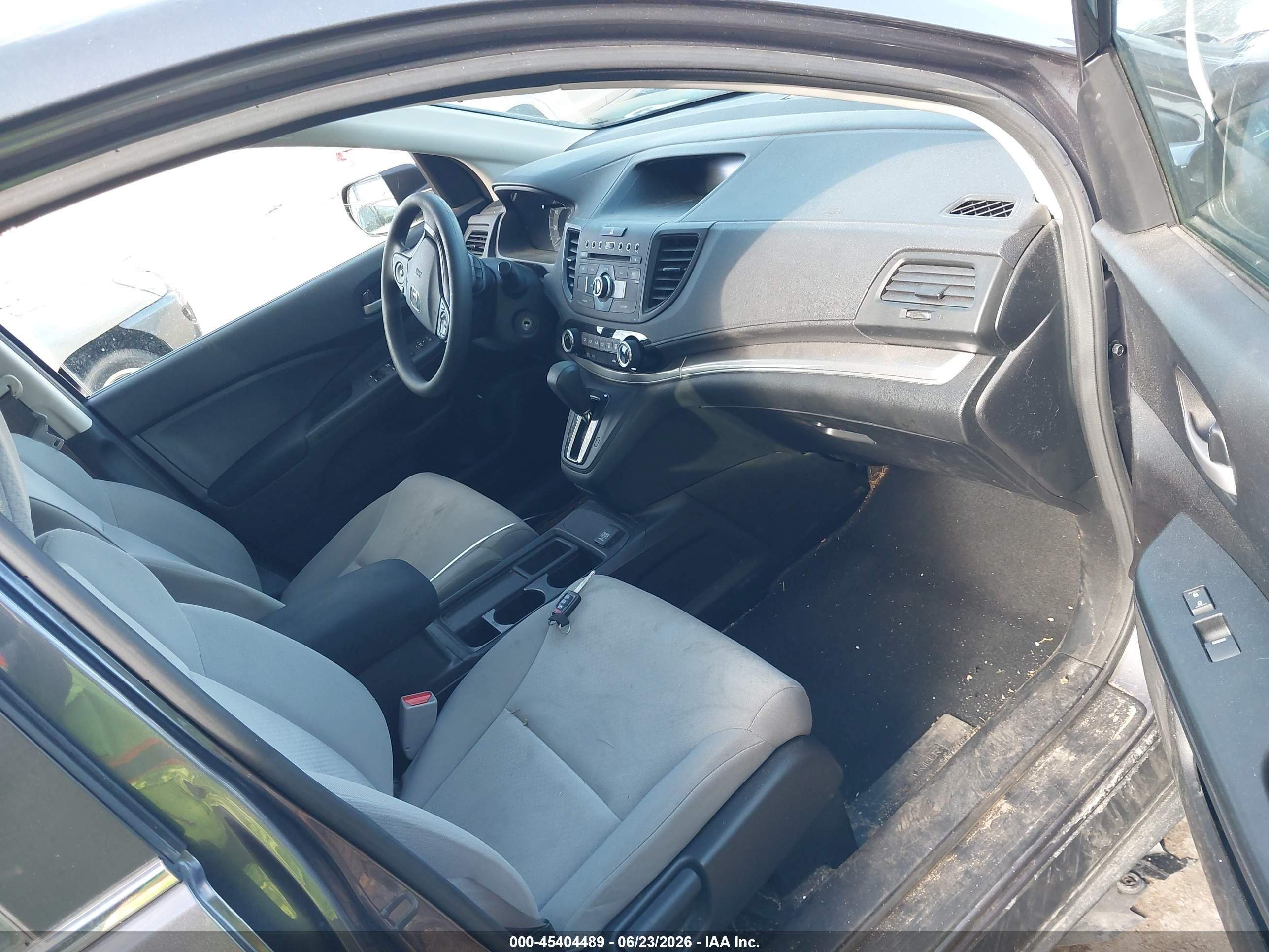 2015 Honda Cr-v Lx Gray vin: 5J6RM4H31FL039750