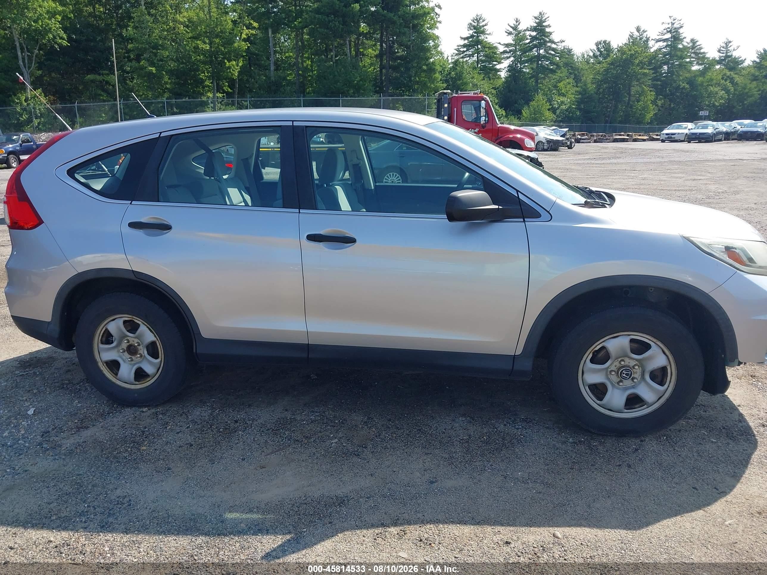 2015 Honda Cr-v Lx Silver vin: 5J6RM4H31FL039800