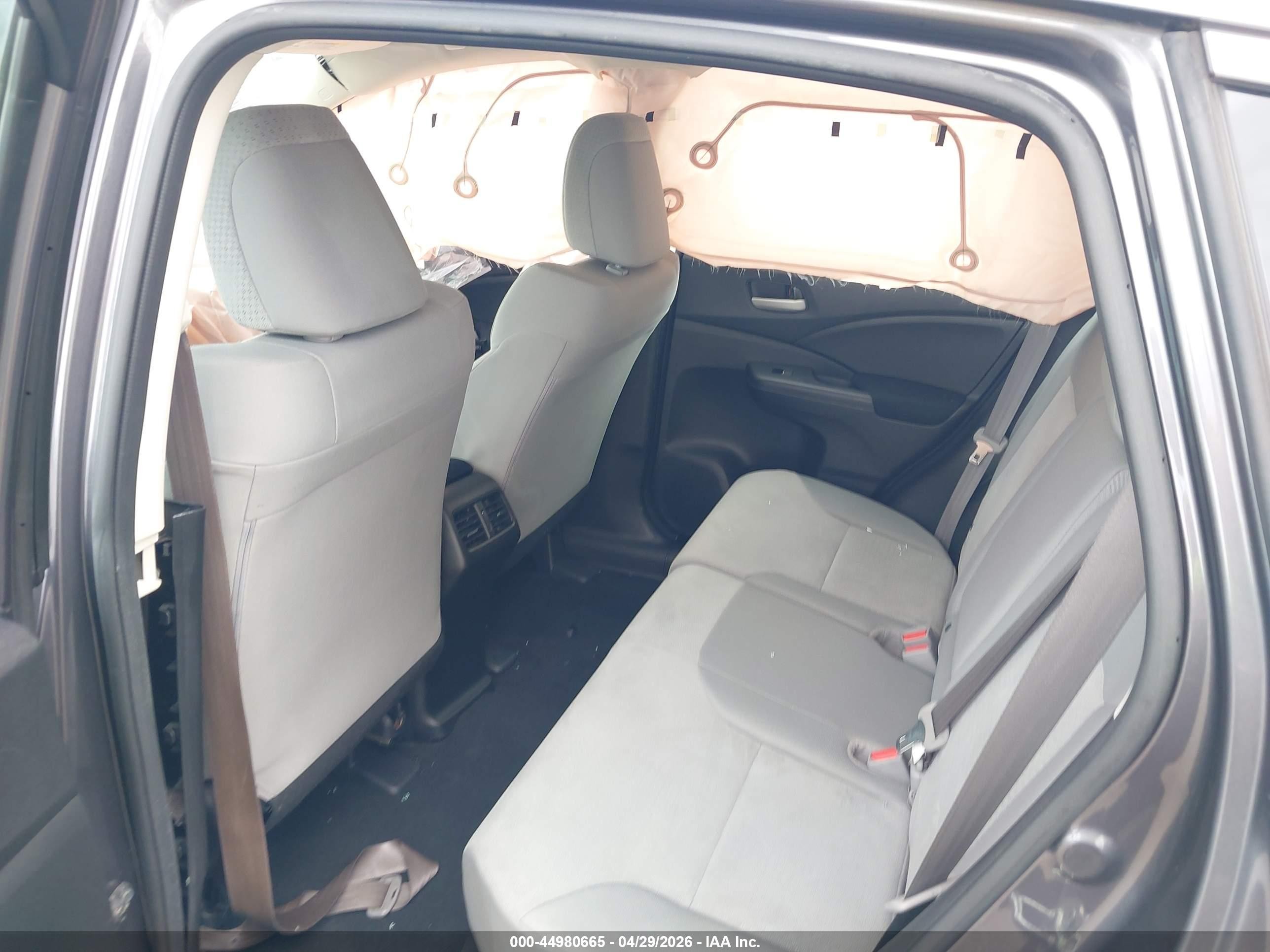 2015 Honda Cr-v Lx Gray vin: 5J6RM4H31FL045192