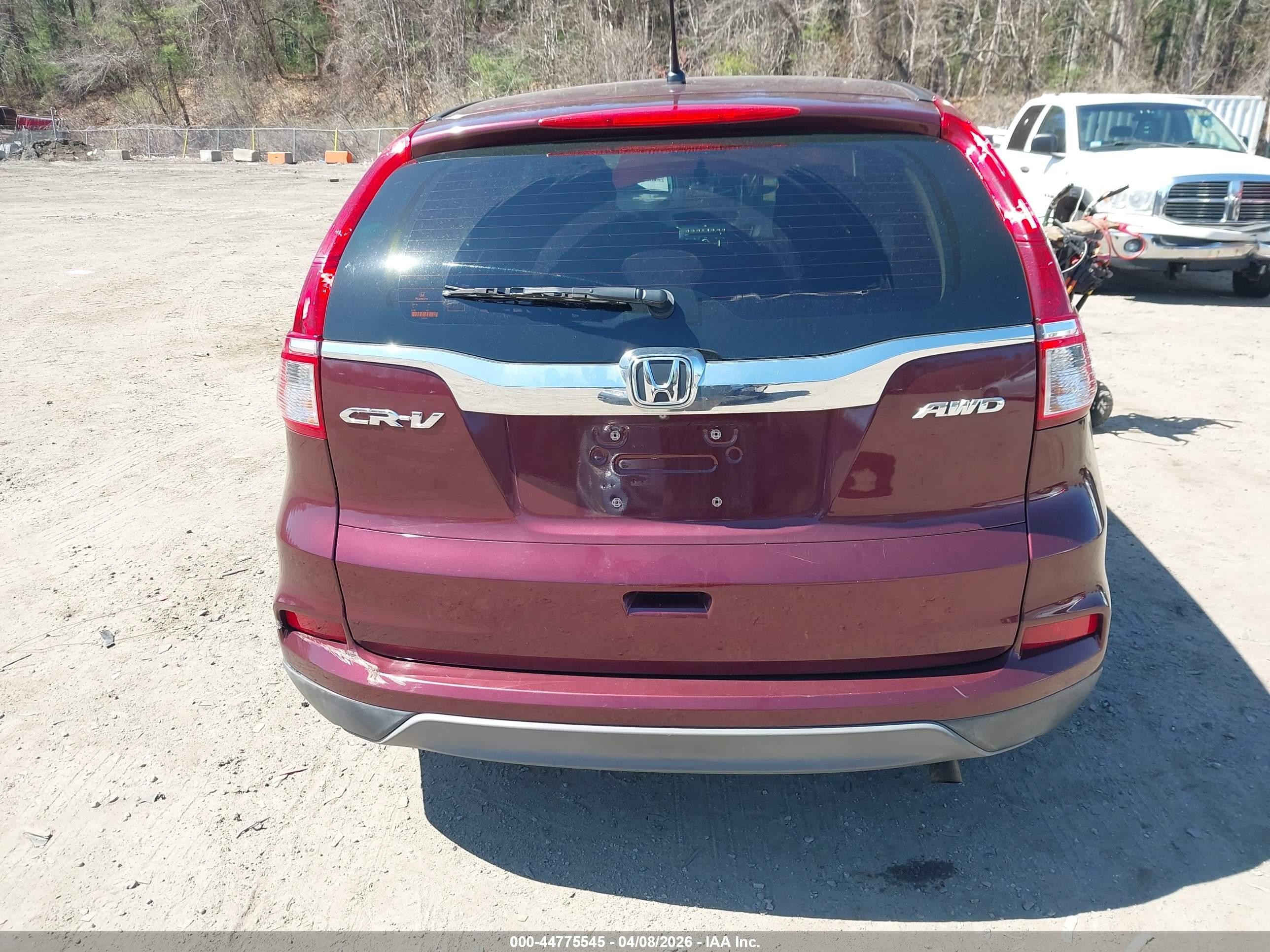 2015 Honda Cr-v Lx Красный vin: 5J6RM4H31FL046035