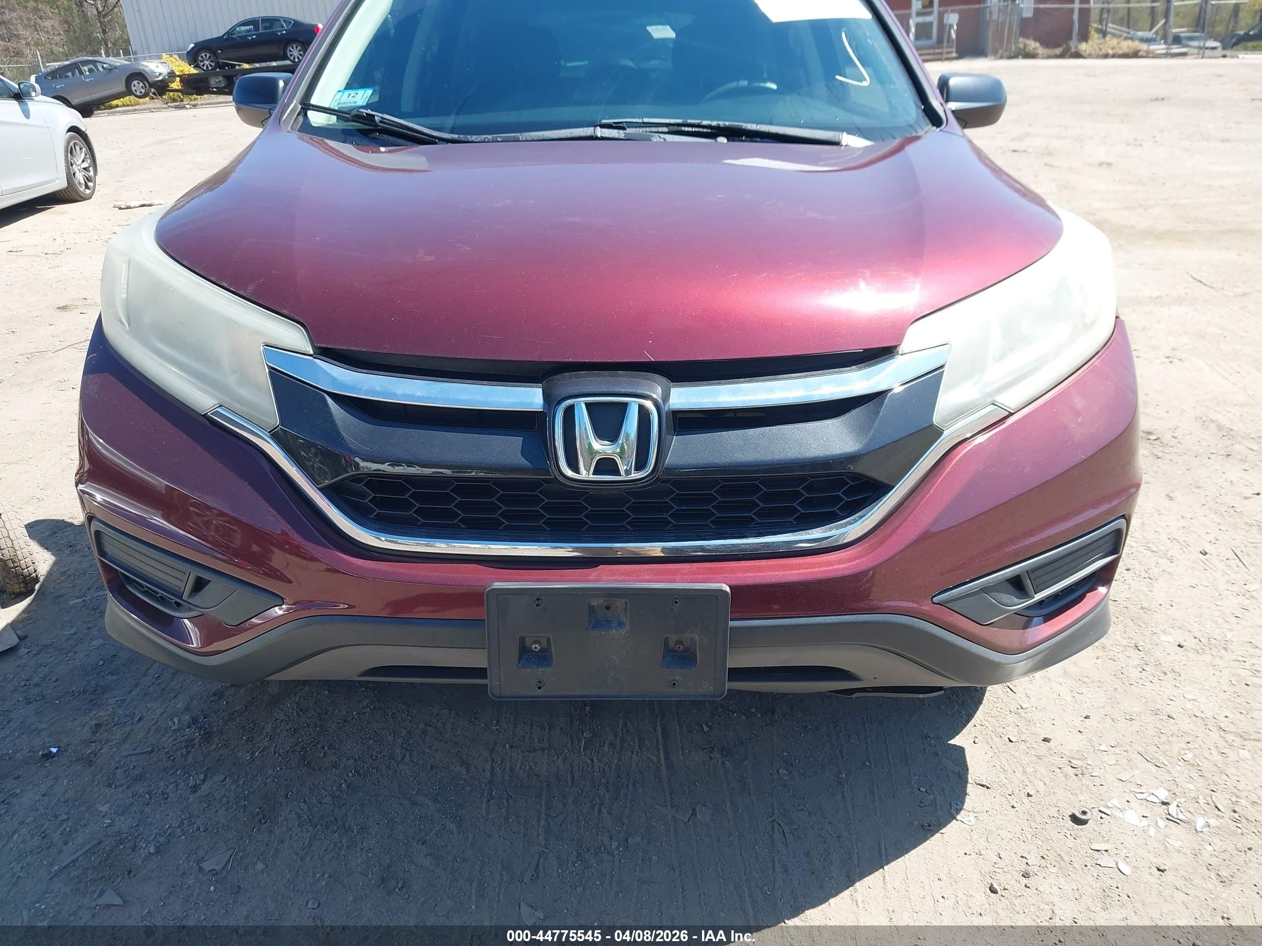 2015 Honda Cr-v Lx Красный vin: 5J6RM4H31FL046035