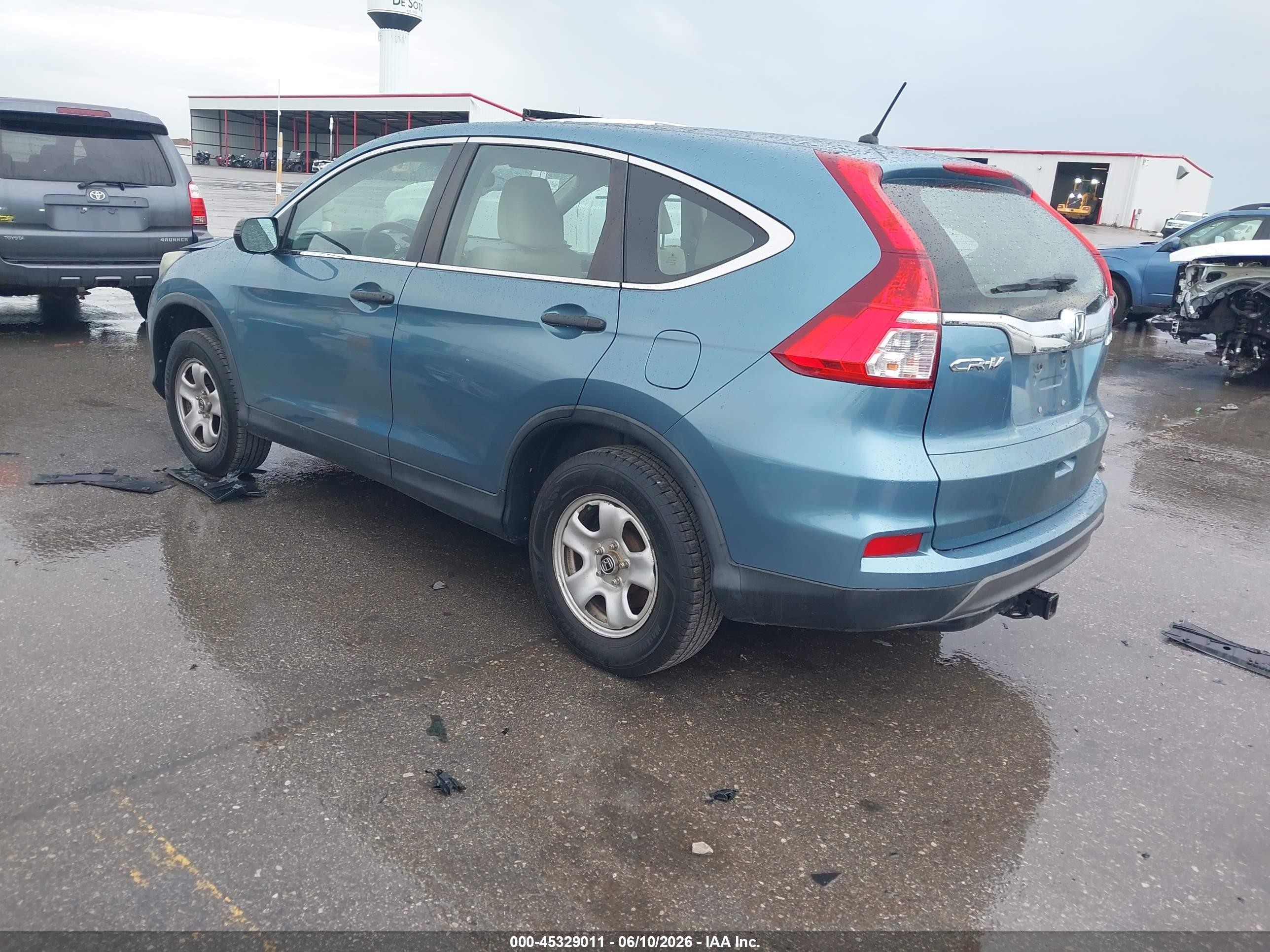 2015 Honda Cr-v Lx Синий vin: 5J6RM4H31FL050294