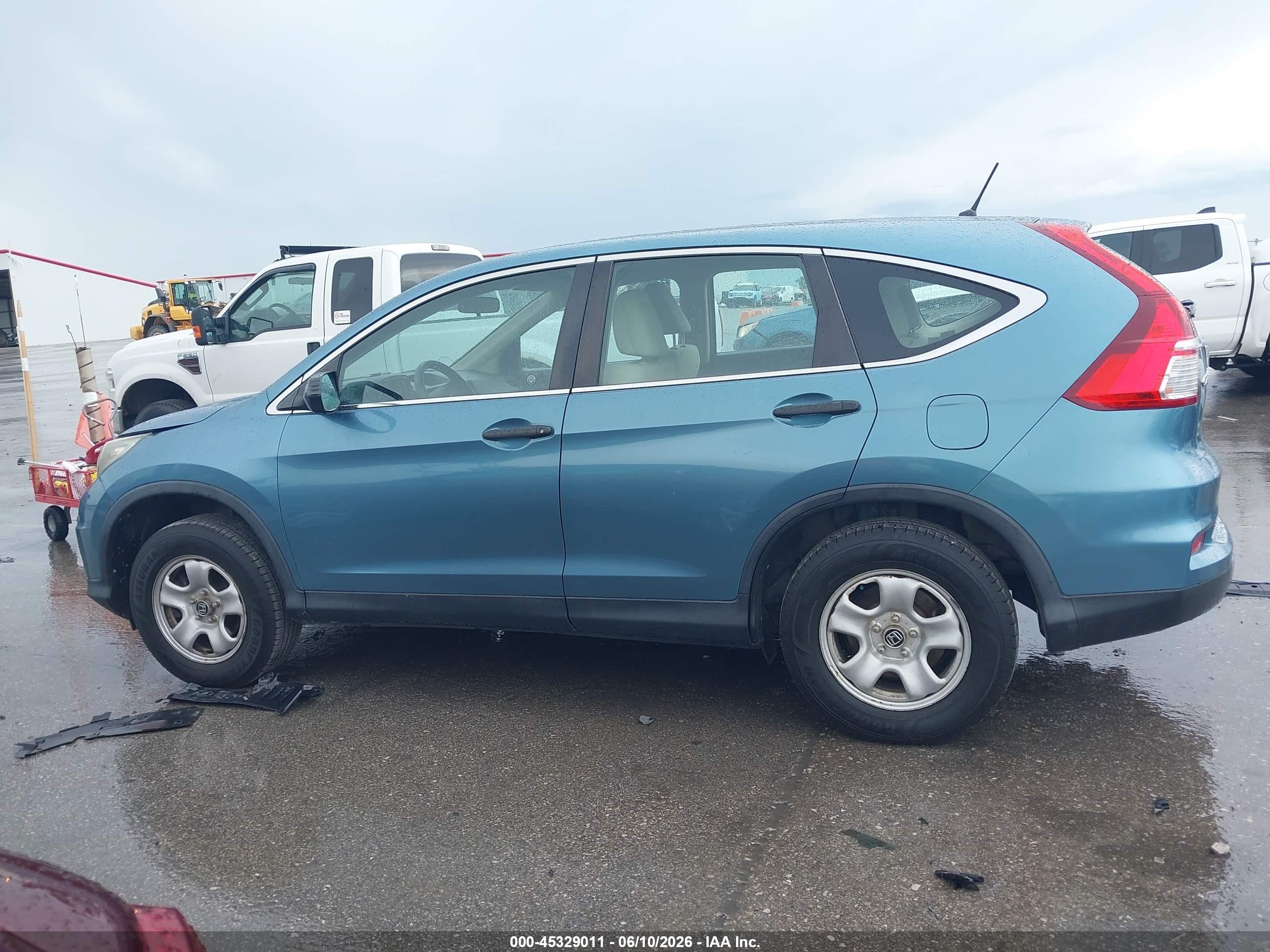 2015 Honda Cr-v Lx Синий vin: 5J6RM4H31FL050294