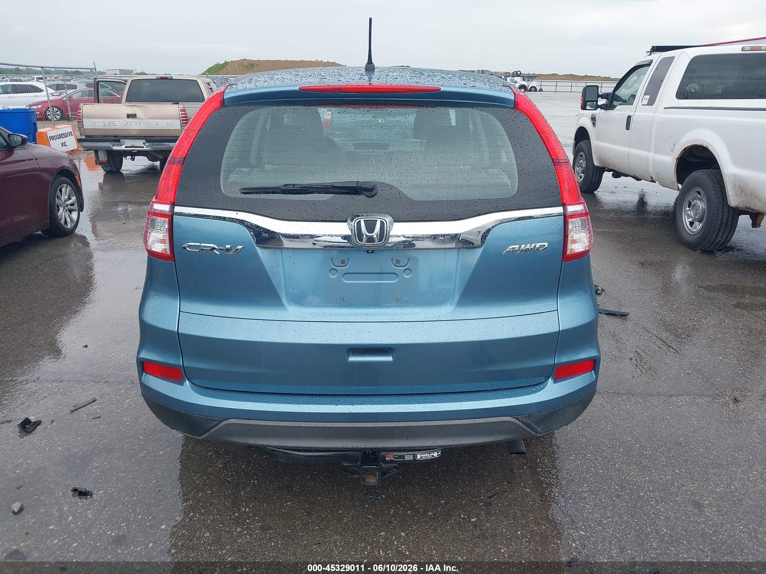 2015 Honda Cr-v Lx Синий vin: 5J6RM4H31FL050294