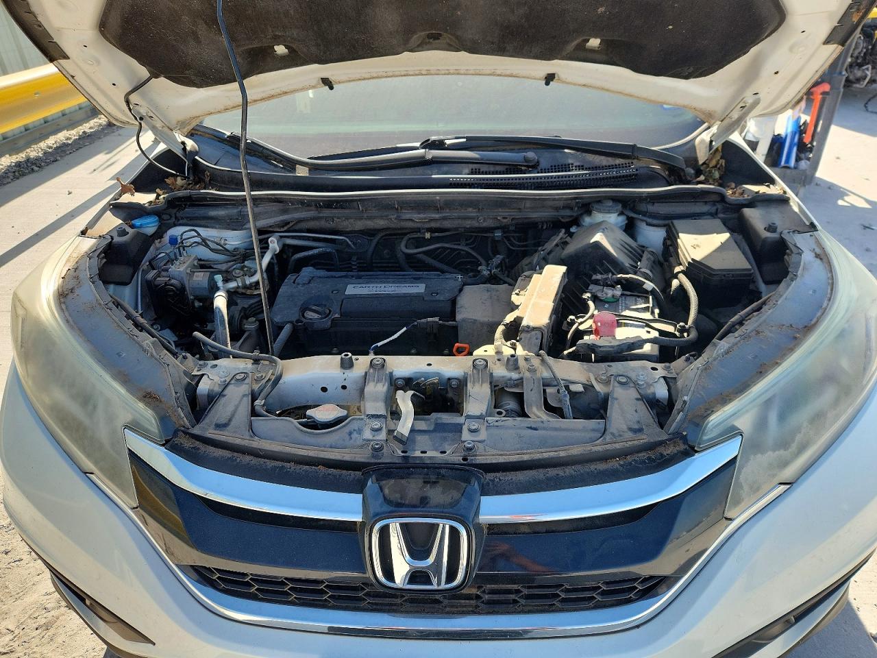 2015 Honda Cr-v Lx White vin: 5J6RM4H31FL072389