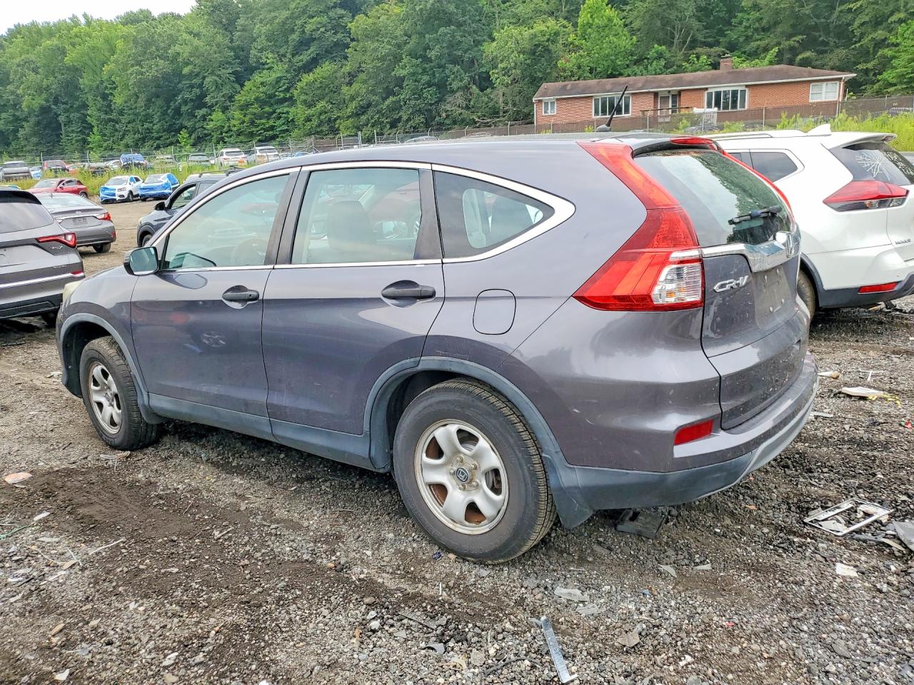 2015 Honda Cr-v Lx Серый vin: 5J6RM4H31FL073851