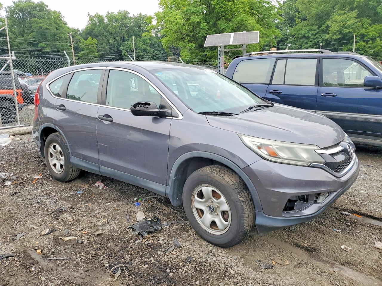 2015 Honda Cr-v Lx Серый vin: 5J6RM4H31FL073851