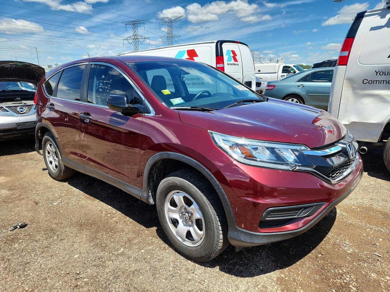 2015 Honda Cr-v Lx Бордовый vin: 5J6RM4H31FL111272