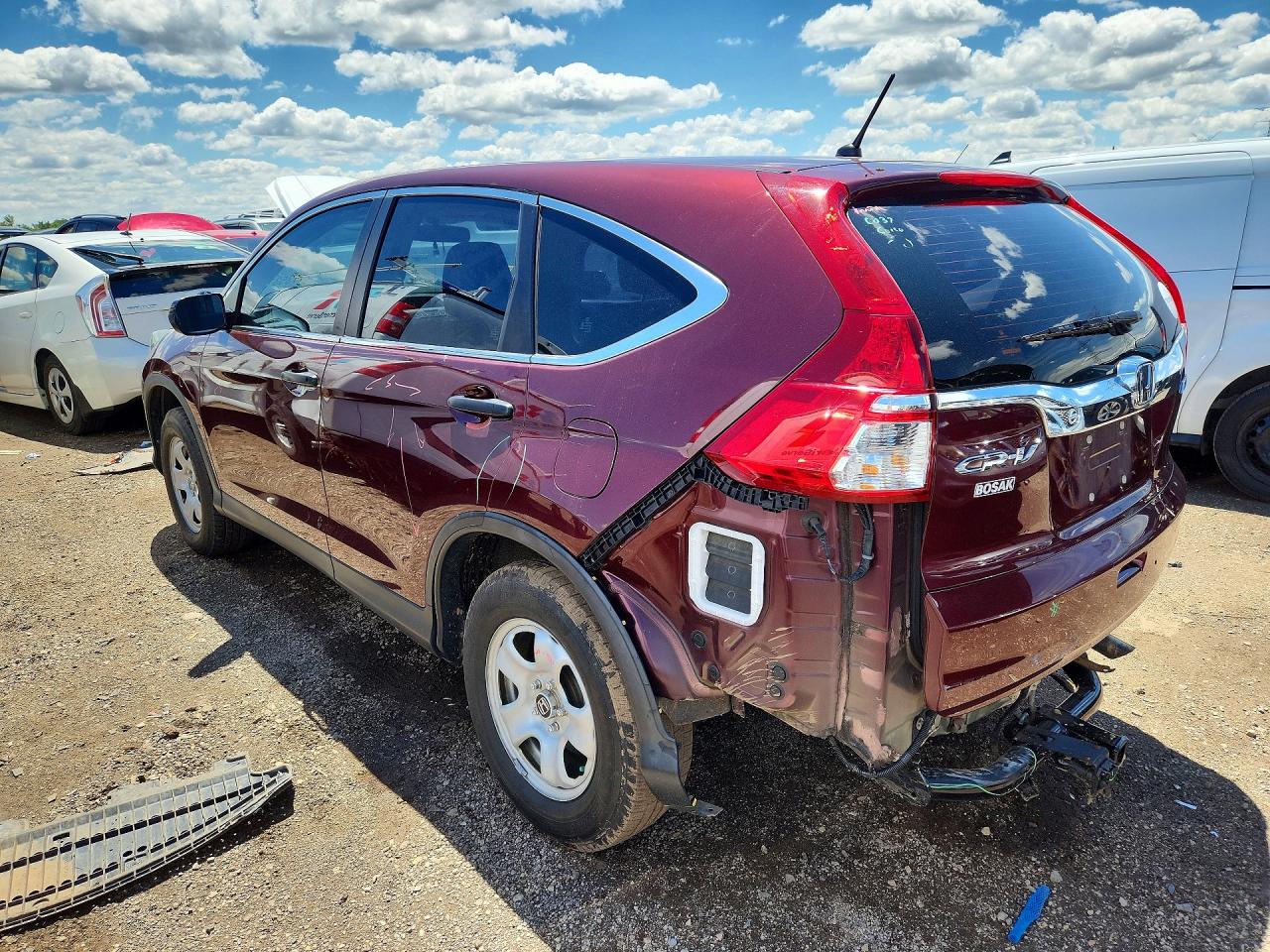2015 Honda Cr-v Lx Бордовый vin: 5J6RM4H31FL111272