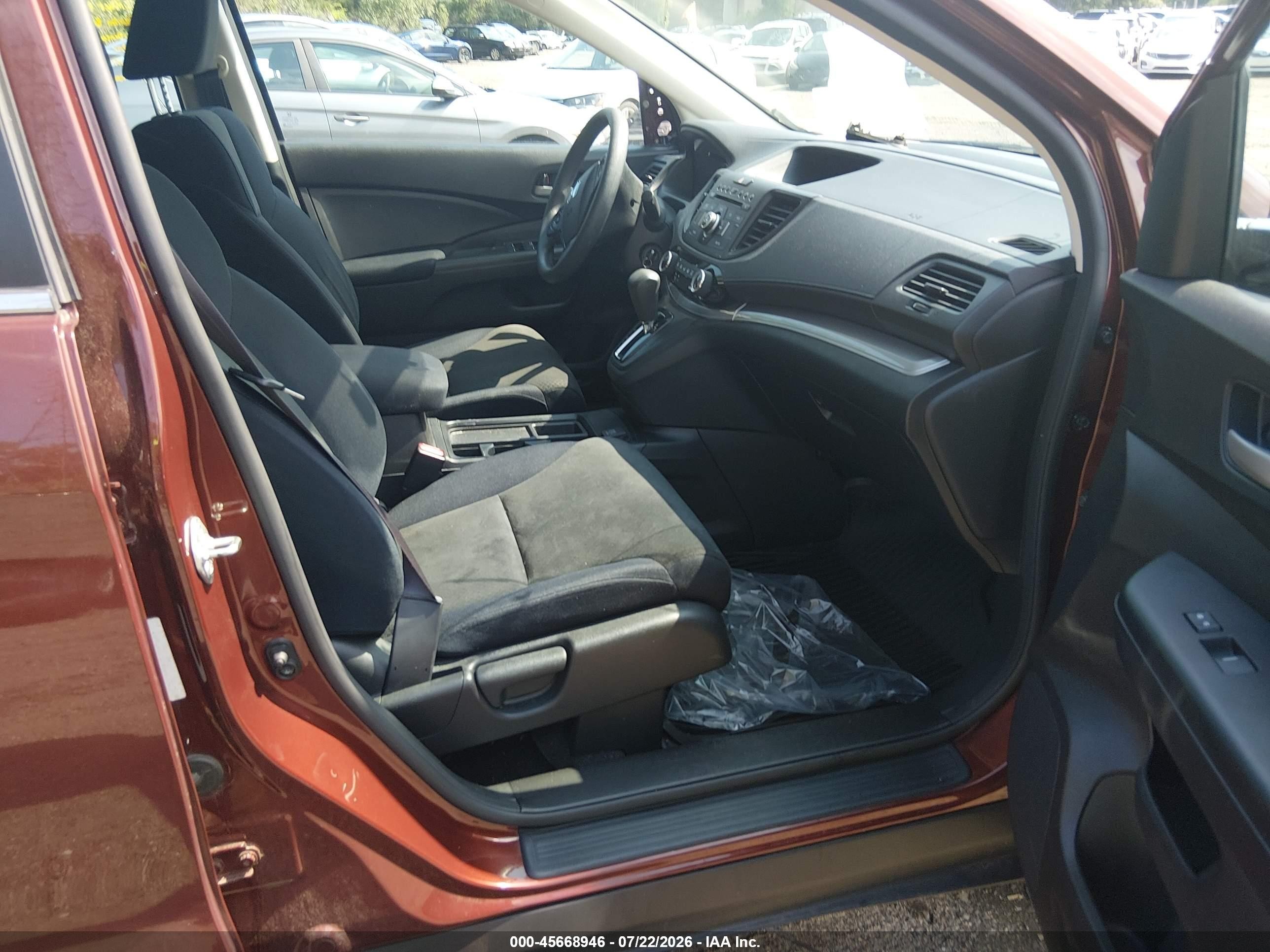 2015 Honda Cr-v Lx Brown vin: 5J6RM4H31FL122949