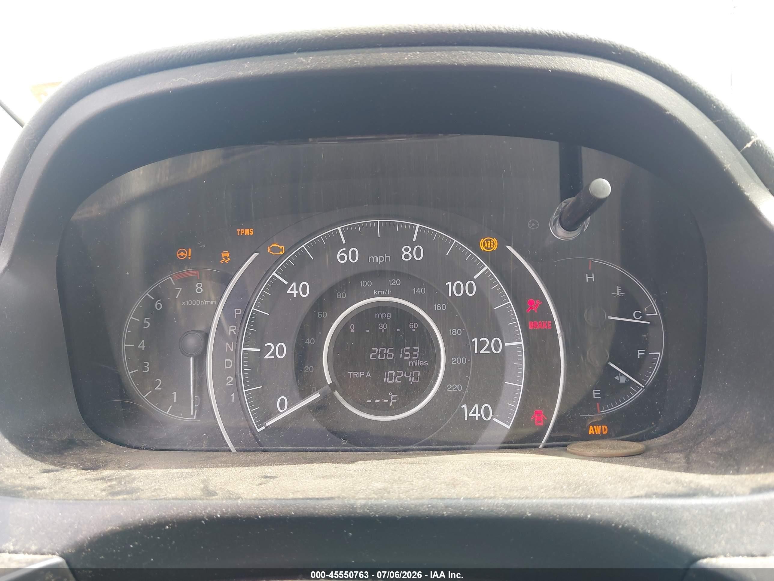 2012 Honda Cr-v Lx Blue vin: 5J6RM4H32CL028056