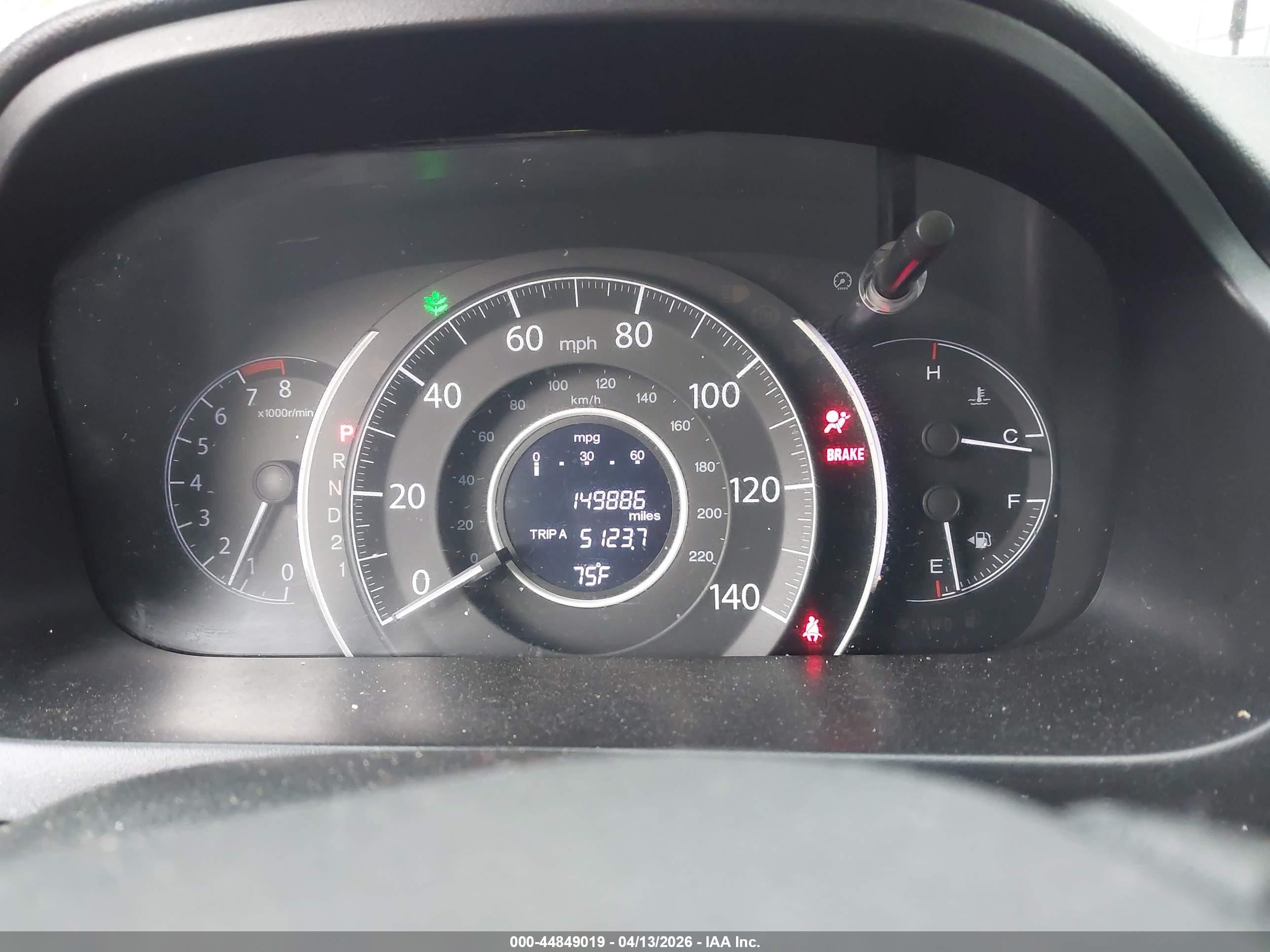2012 Honda Cr-v Lx Blue vin: 5J6RM4H32CL060702