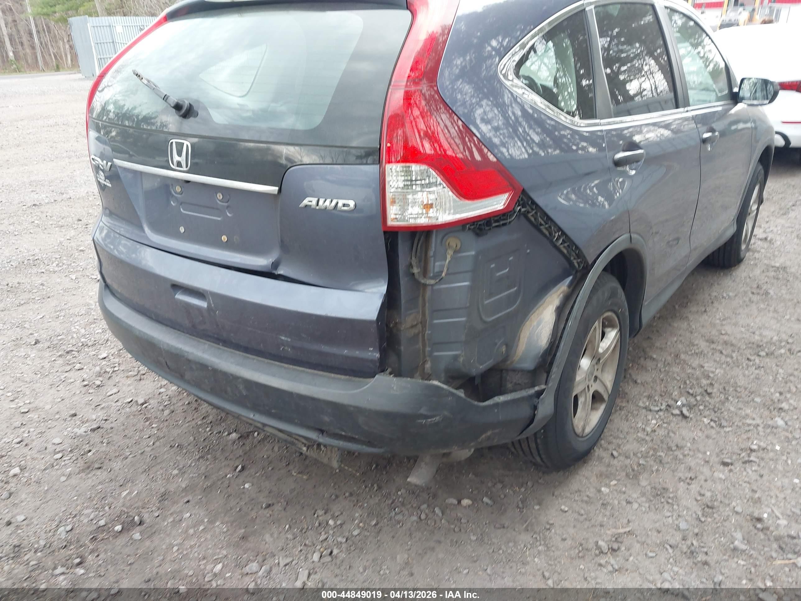 2012 Honda Cr-v Lx Blue vin: 5J6RM4H32CL060702