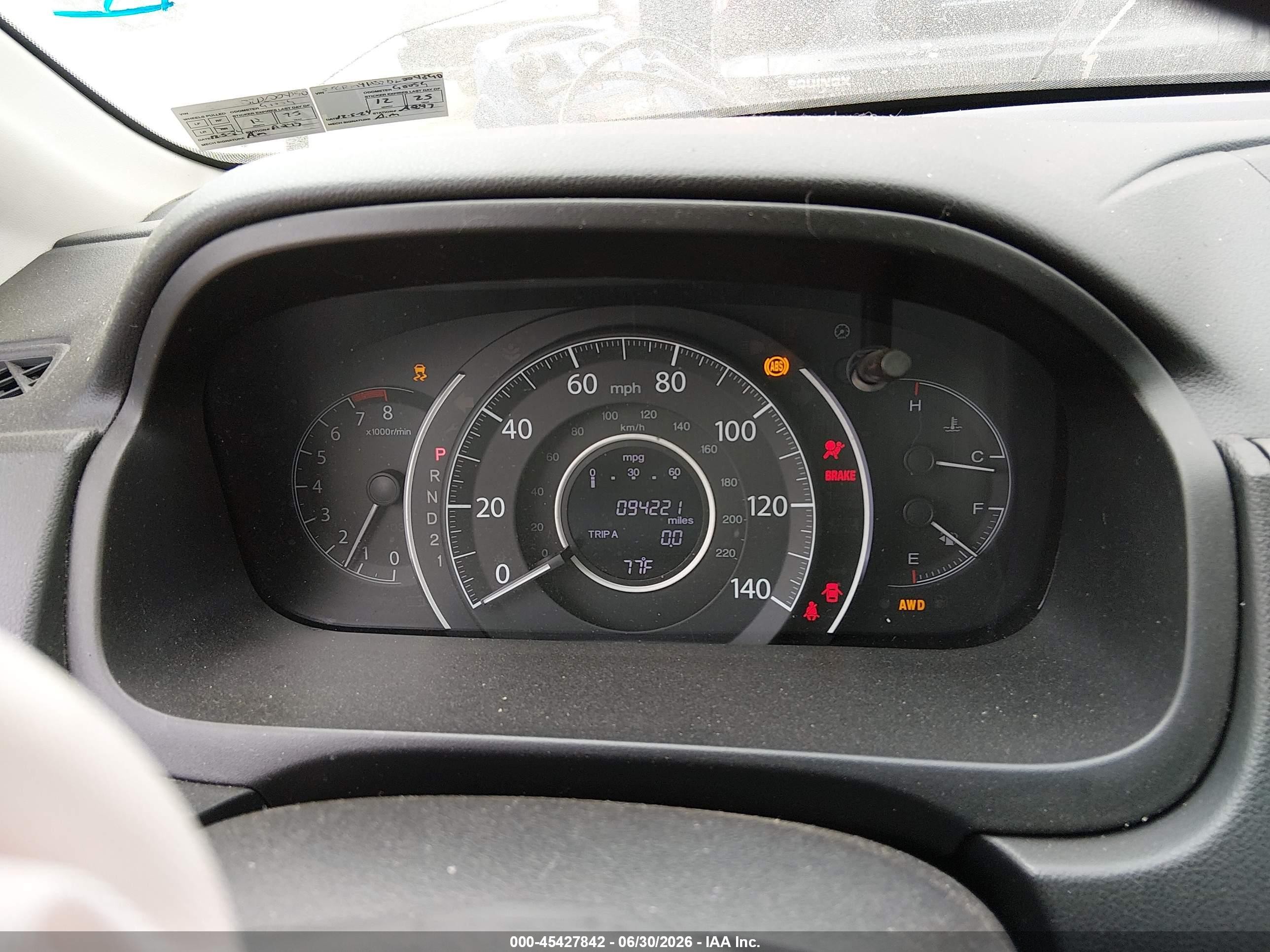 2013 Honda Cr-v Lx Gray vin: 5J6RM4H32DL004390