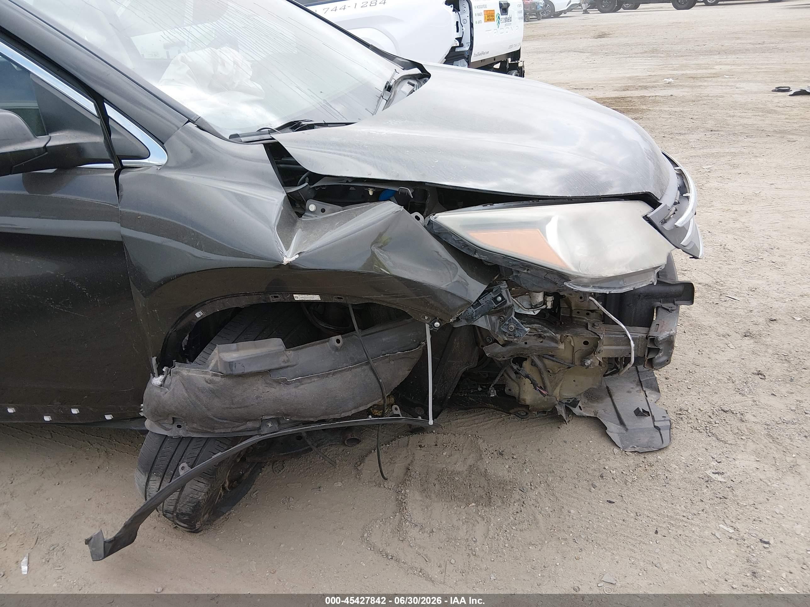 2013 Honda Cr-v Lx Gray vin: 5J6RM4H32DL004390