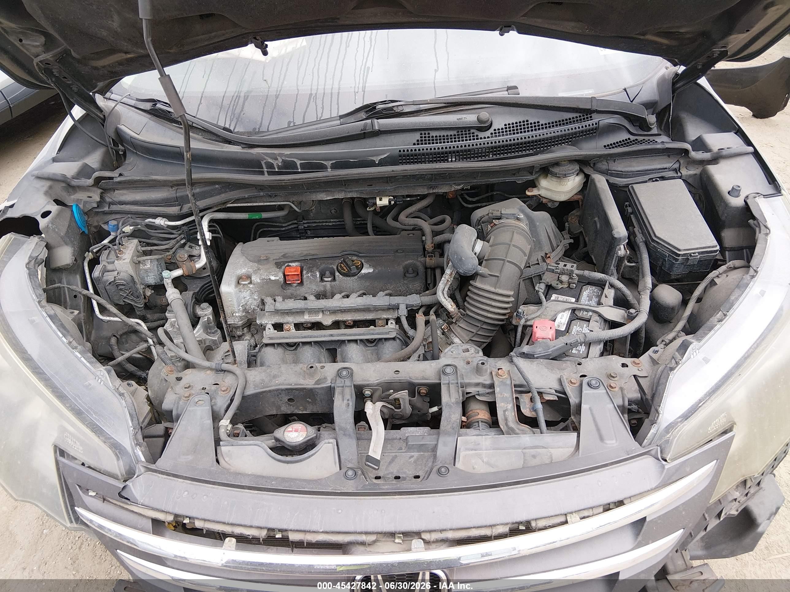 2013 Honda Cr-v Lx Gray vin: 5J6RM4H32DL004390