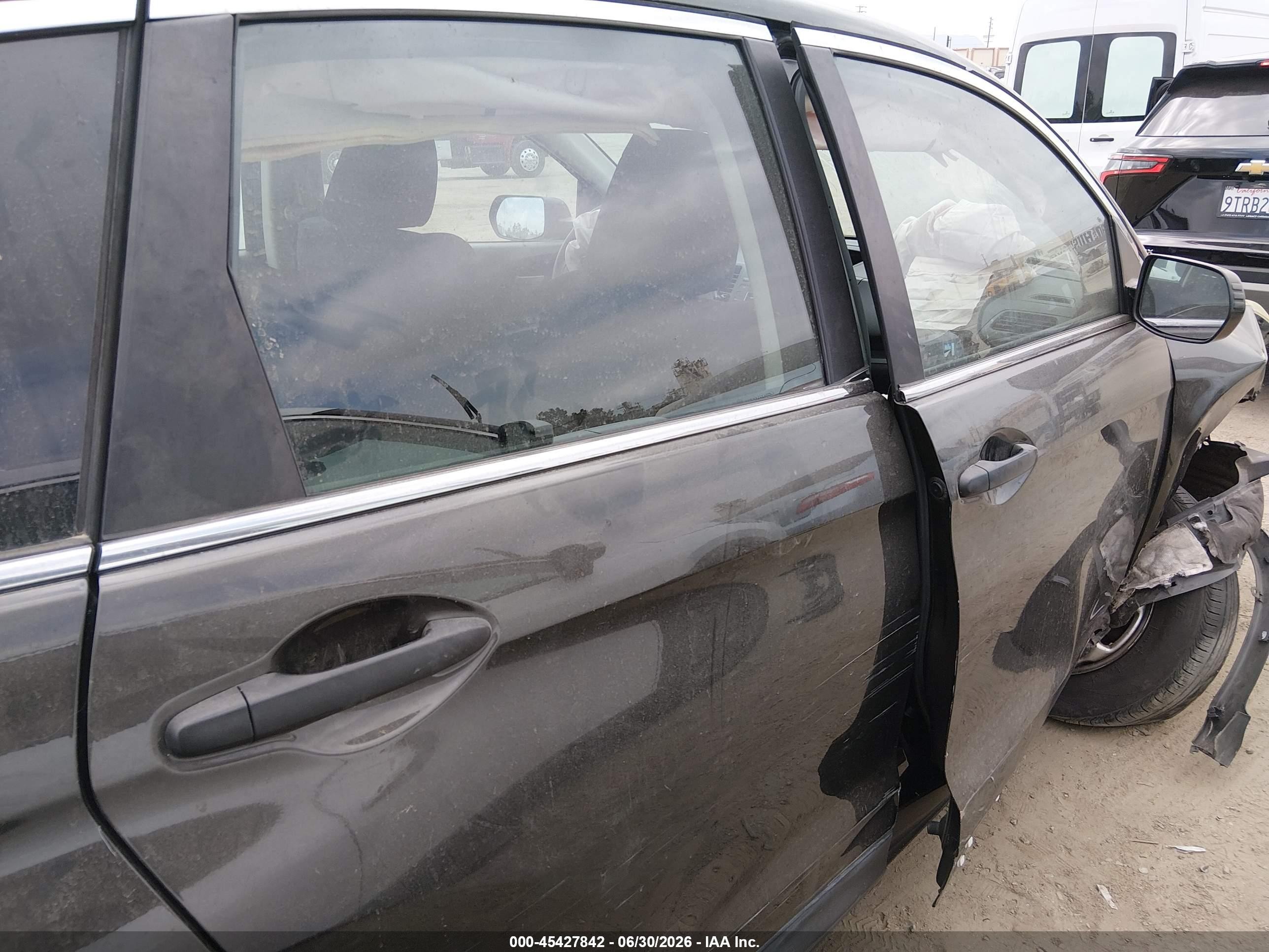 2013 Honda Cr-v Lx Gray vin: 5J6RM4H32DL004390