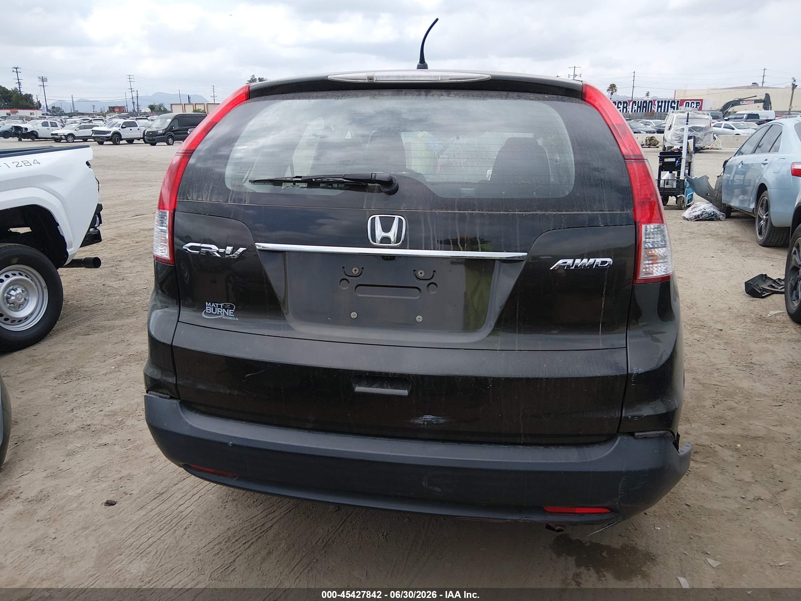2013 Honda Cr-v Lx Gray vin: 5J6RM4H32DL004390