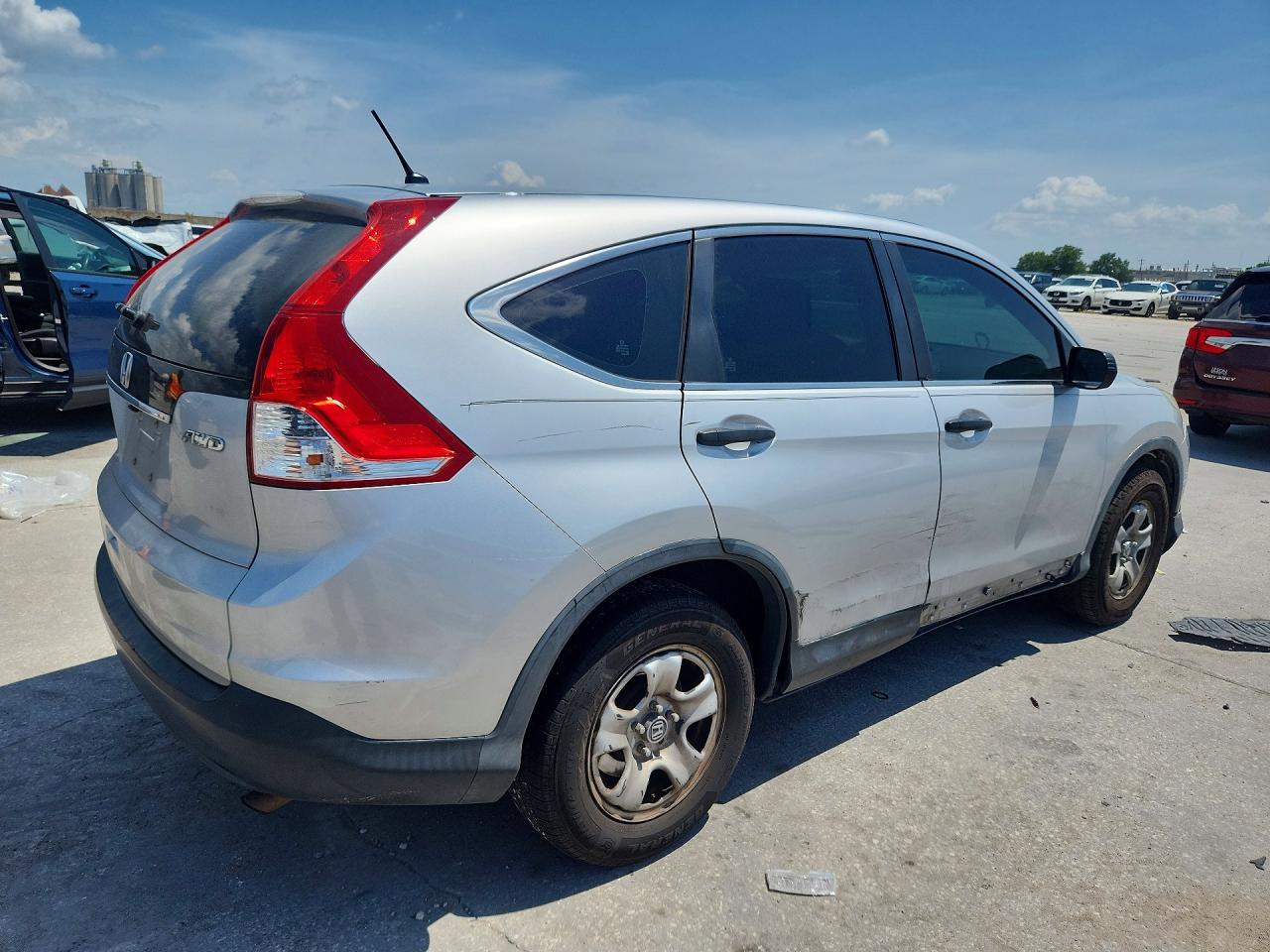 2013 Honda Cr-v Lx Gray vin: 5J6RM4H32DL010920