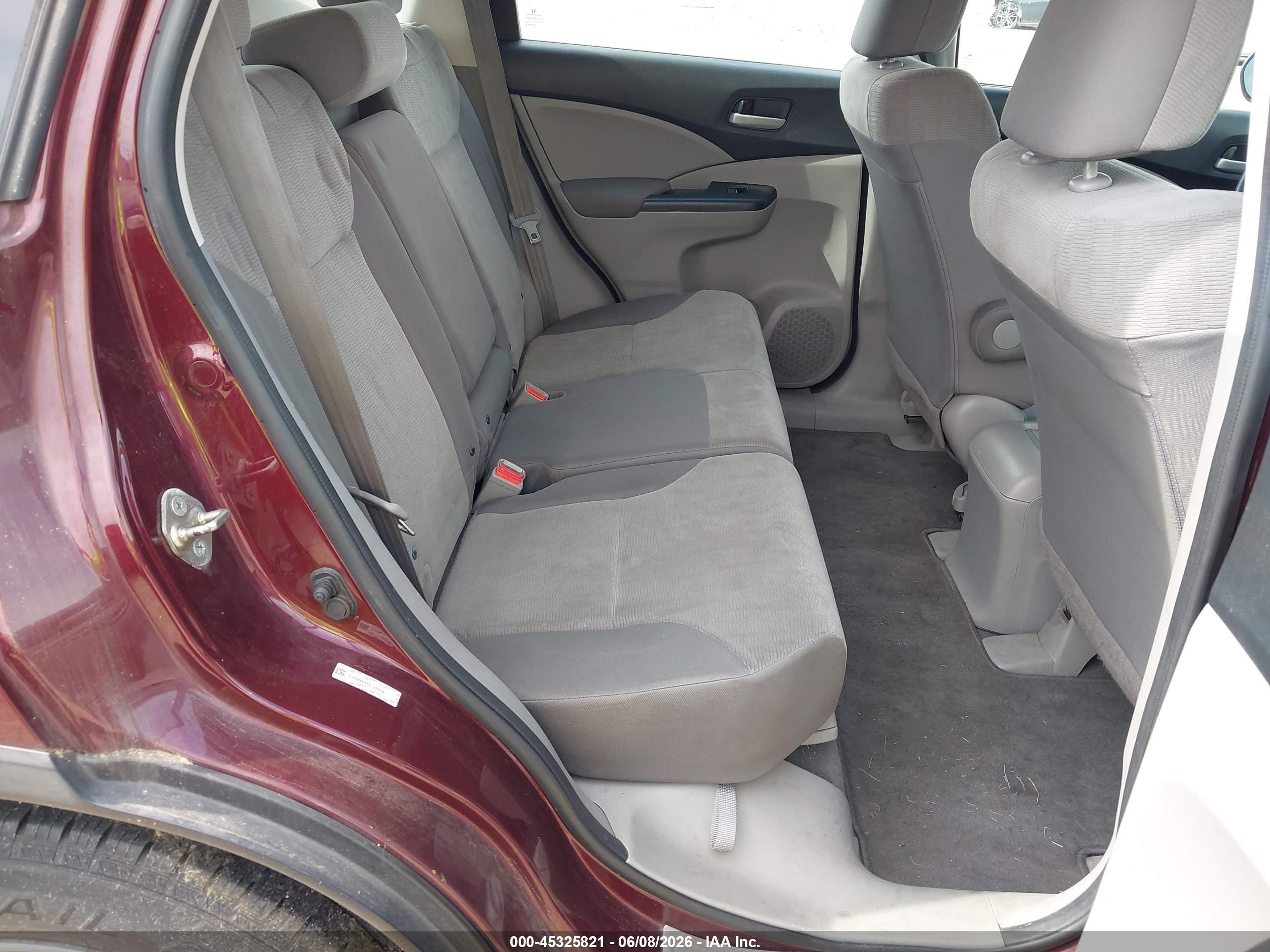 2013 Honda Cr-v Lx Maroon vin: 5J6RM4H32DL032108