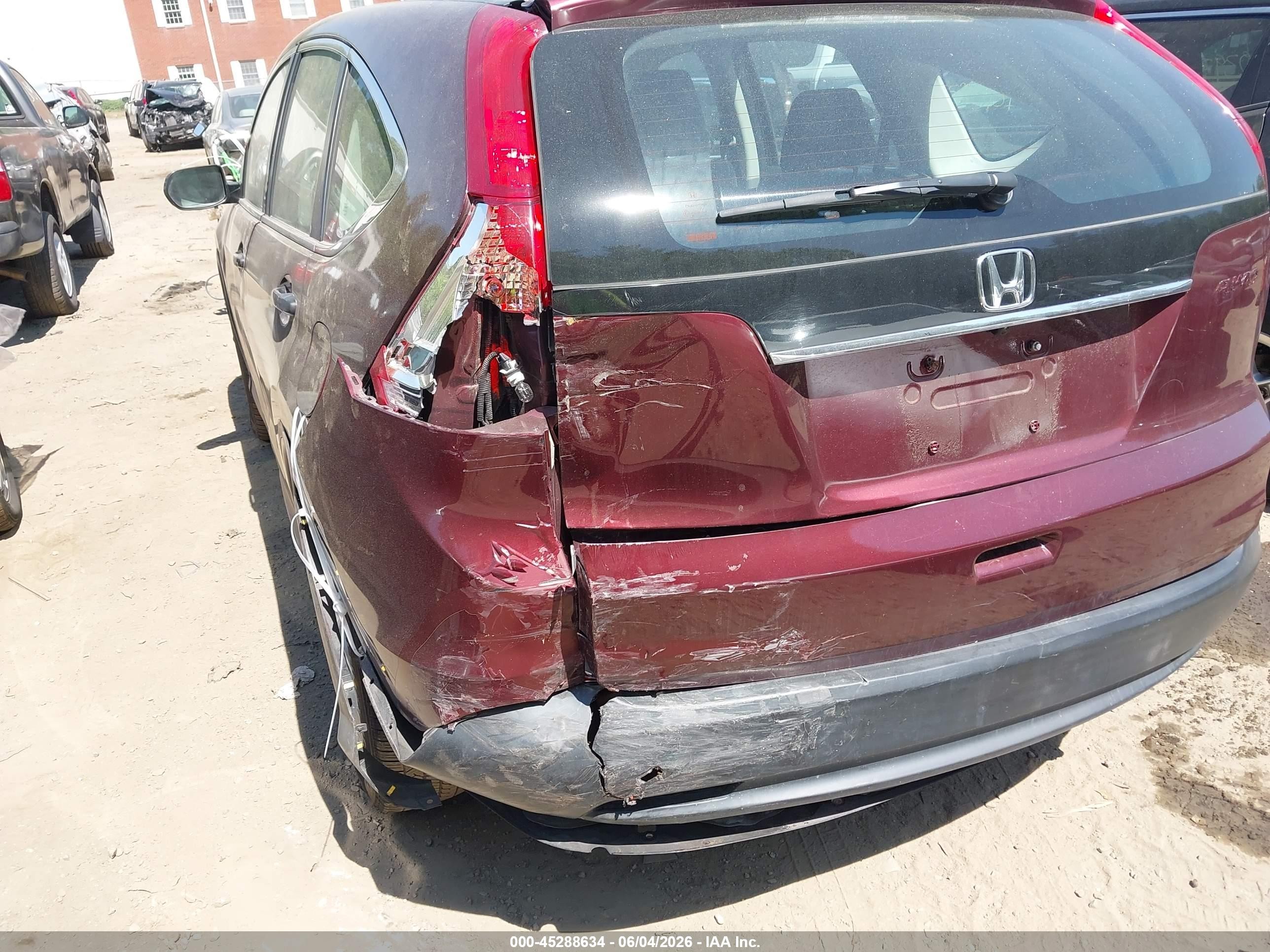 2013 Honda Cr-v Lx Фиолетовый vin: 5J6RM4H32DL039298
