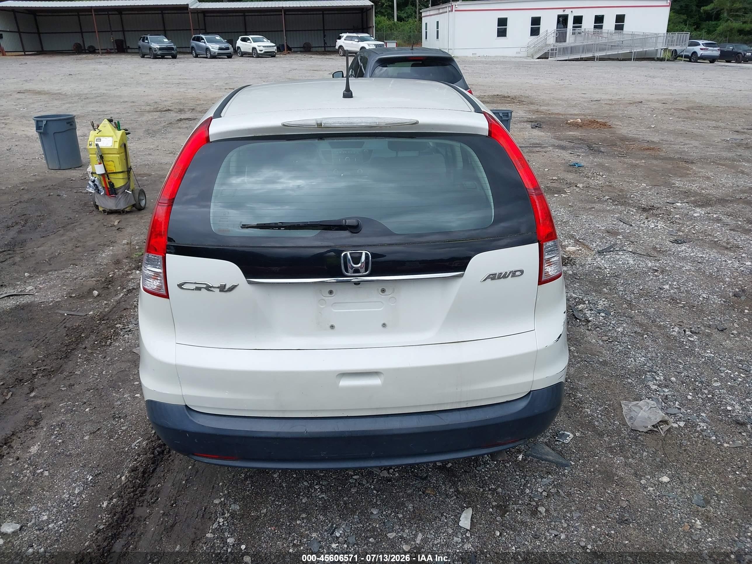 2013 Honda Cr-v Lx White vin: 5J6RM4H32DL059583