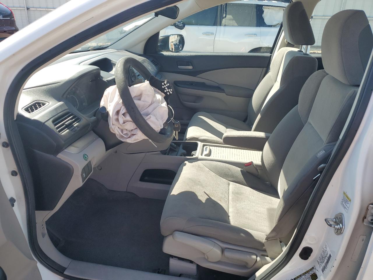 2013 Honda Cr-v Lx White vin: 5J6RM4H32DL075217