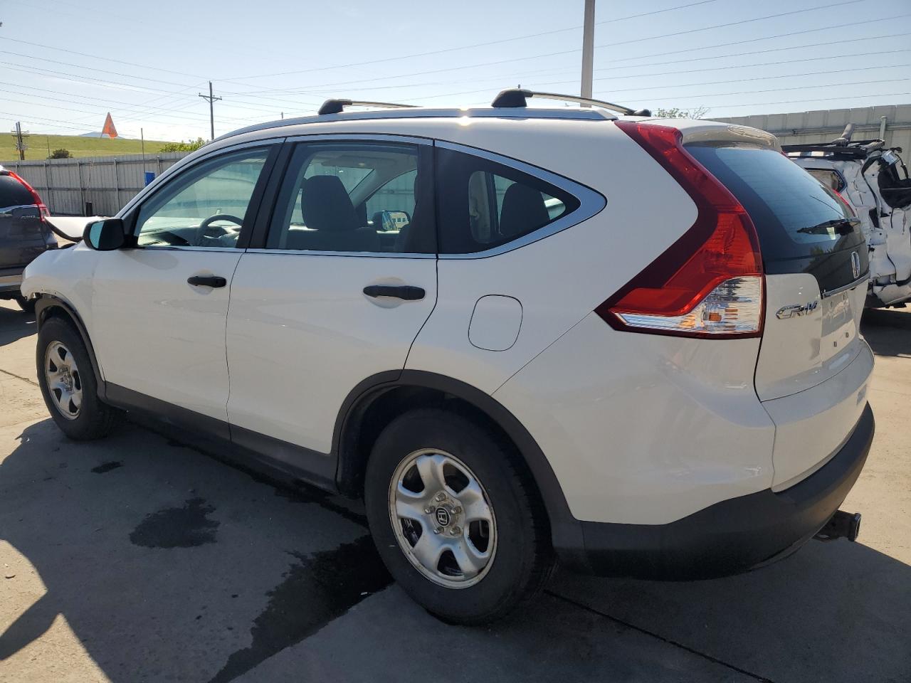 2013 Honda Cr-v Lx White vin: 5J6RM4H32DL075217