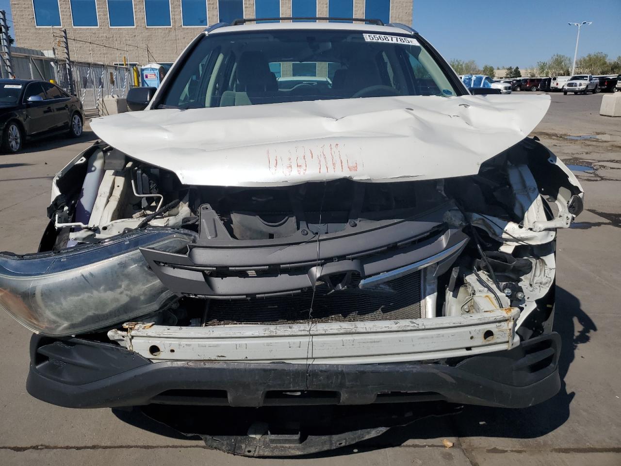 2013 Honda Cr-v Lx White vin: 5J6RM4H32DL075217