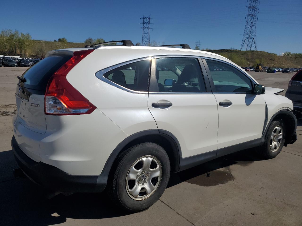2013 Honda Cr-v Lx White vin: 5J6RM4H32DL075217