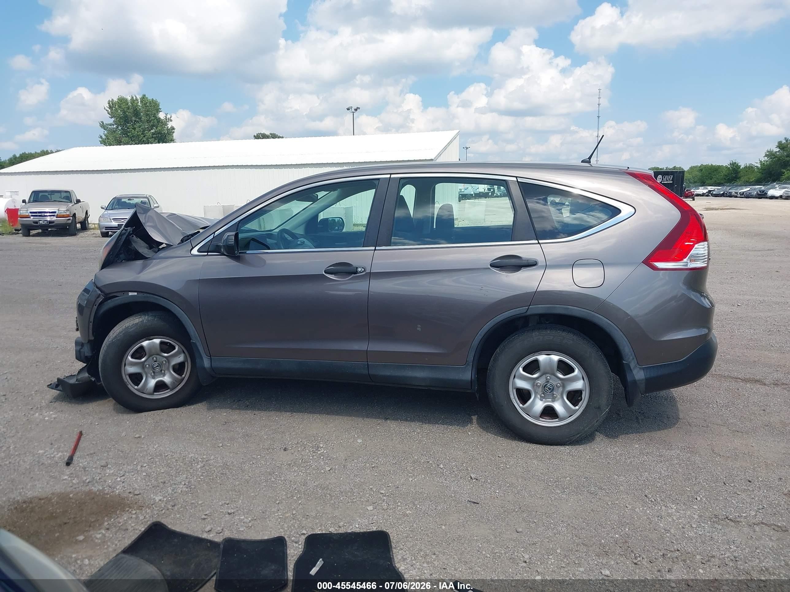 2013 Honda Cr-v Lx Серый vin: 5J6RM4H32DL079493