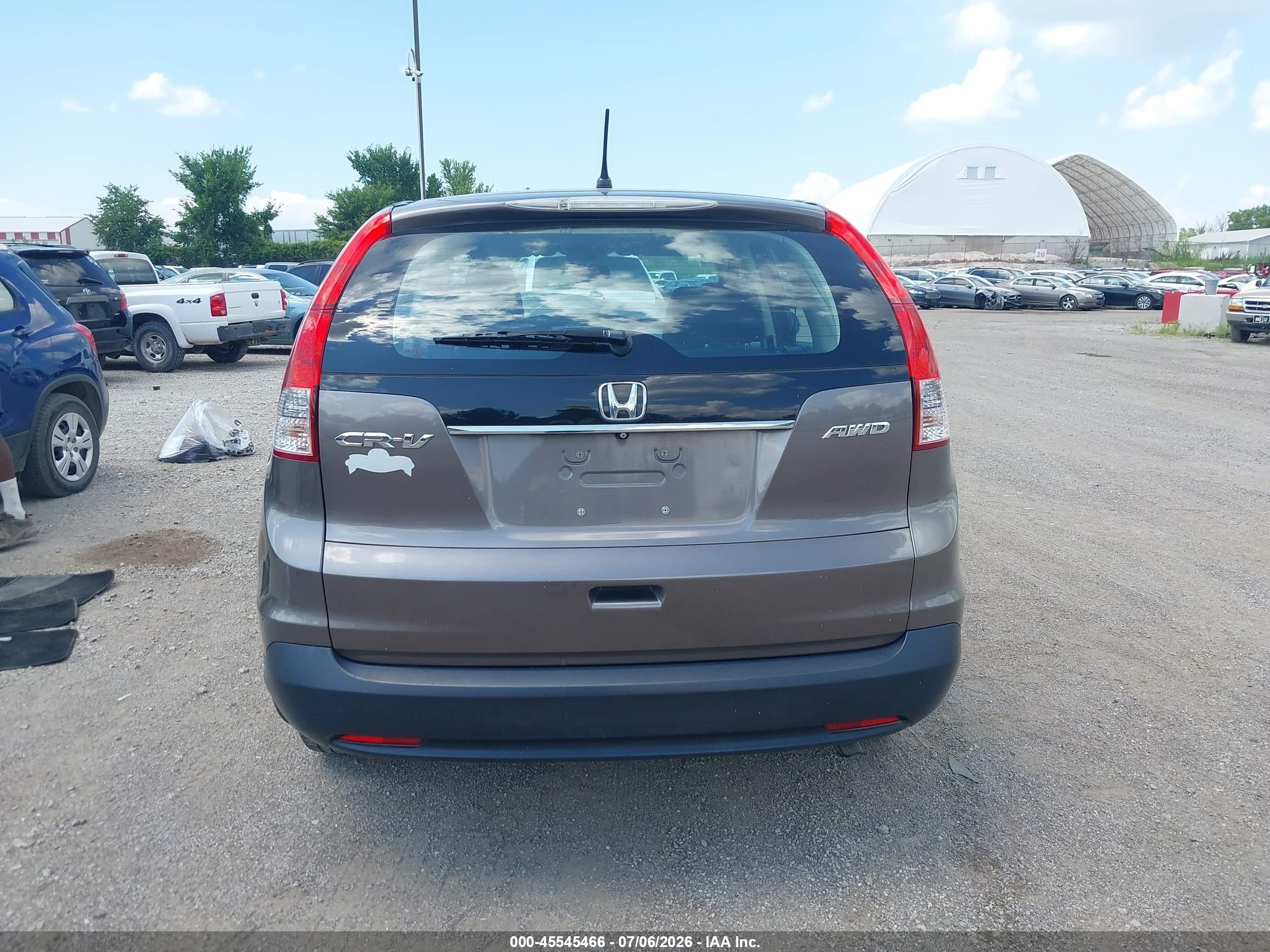 2013 Honda Cr-v Lx Серый vin: 5J6RM4H32DL079493