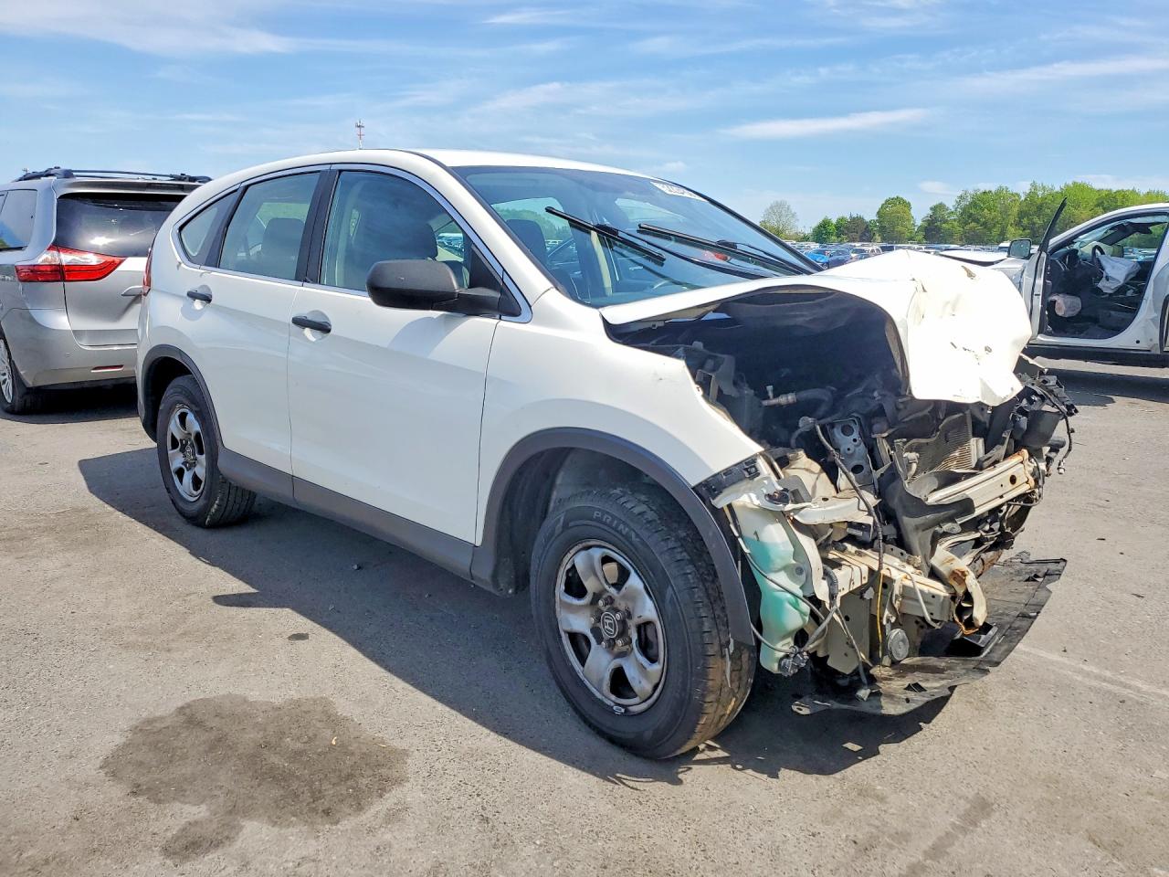 2014 Honda Cr-v Lx Белый vin: 5J6RM4H32EL005217