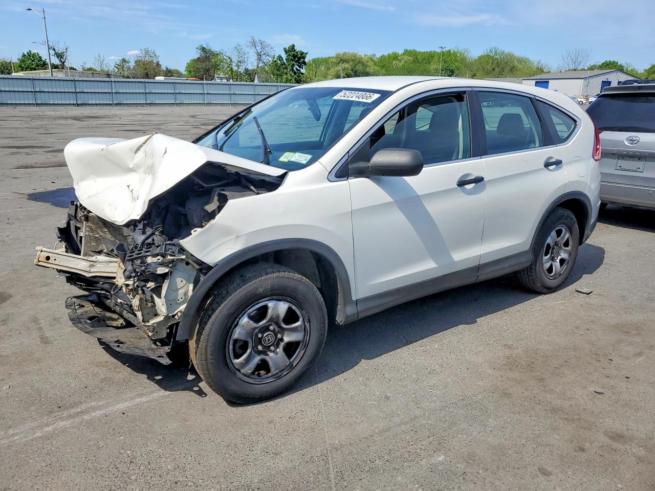 2014 Honda Cr-v Lx White vin: 5J6RM4H32EL005217