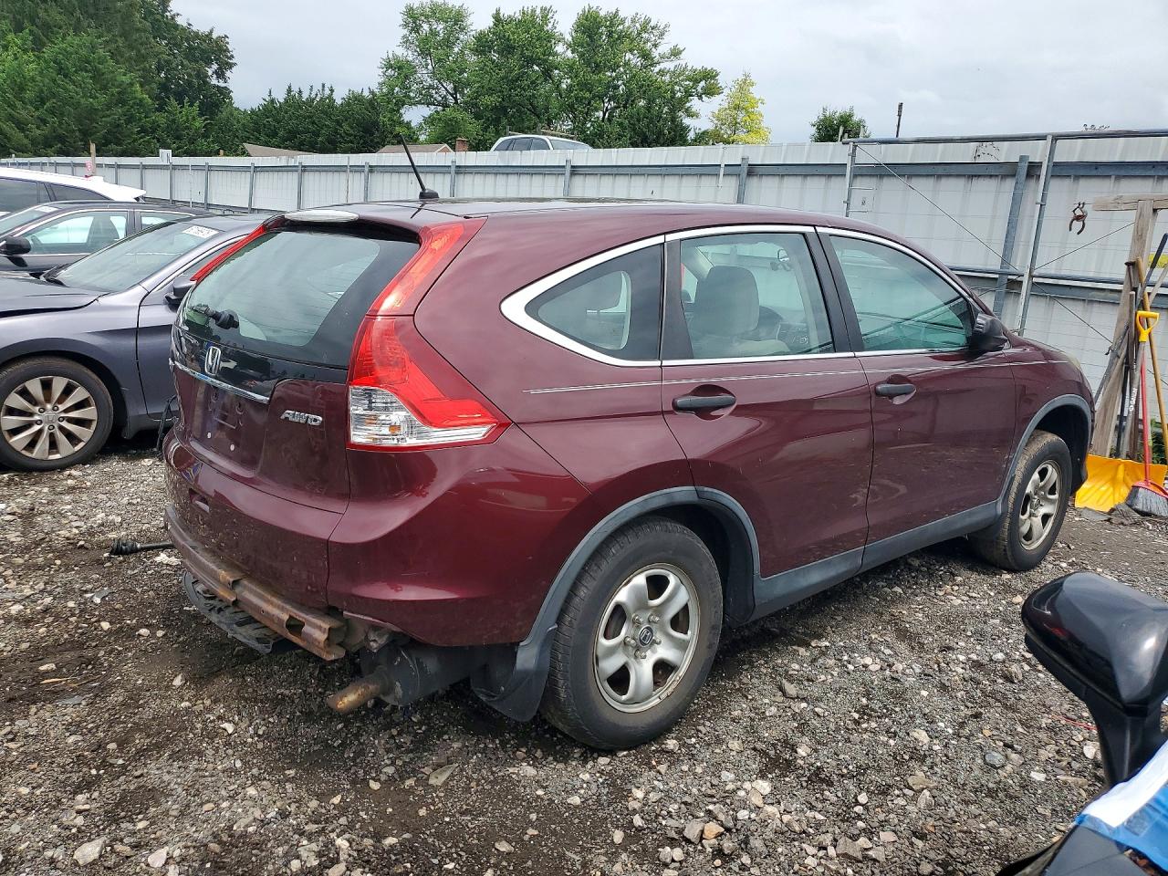 2014 Honda Cr-v Lx Бордовый vin: 5J6RM4H32EL029811
