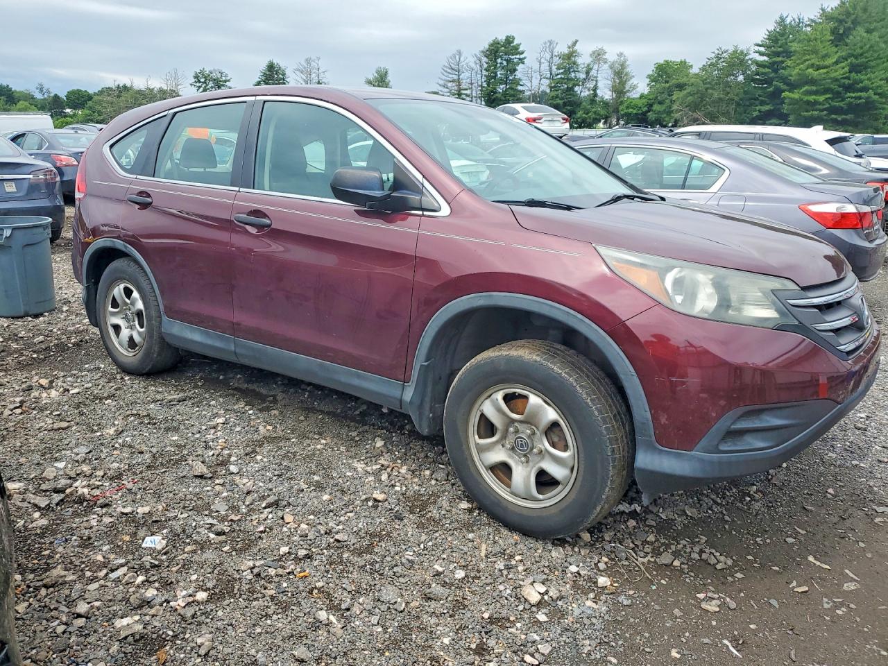 2014 Honda Cr-v Lx Бордовый vin: 5J6RM4H32EL029811