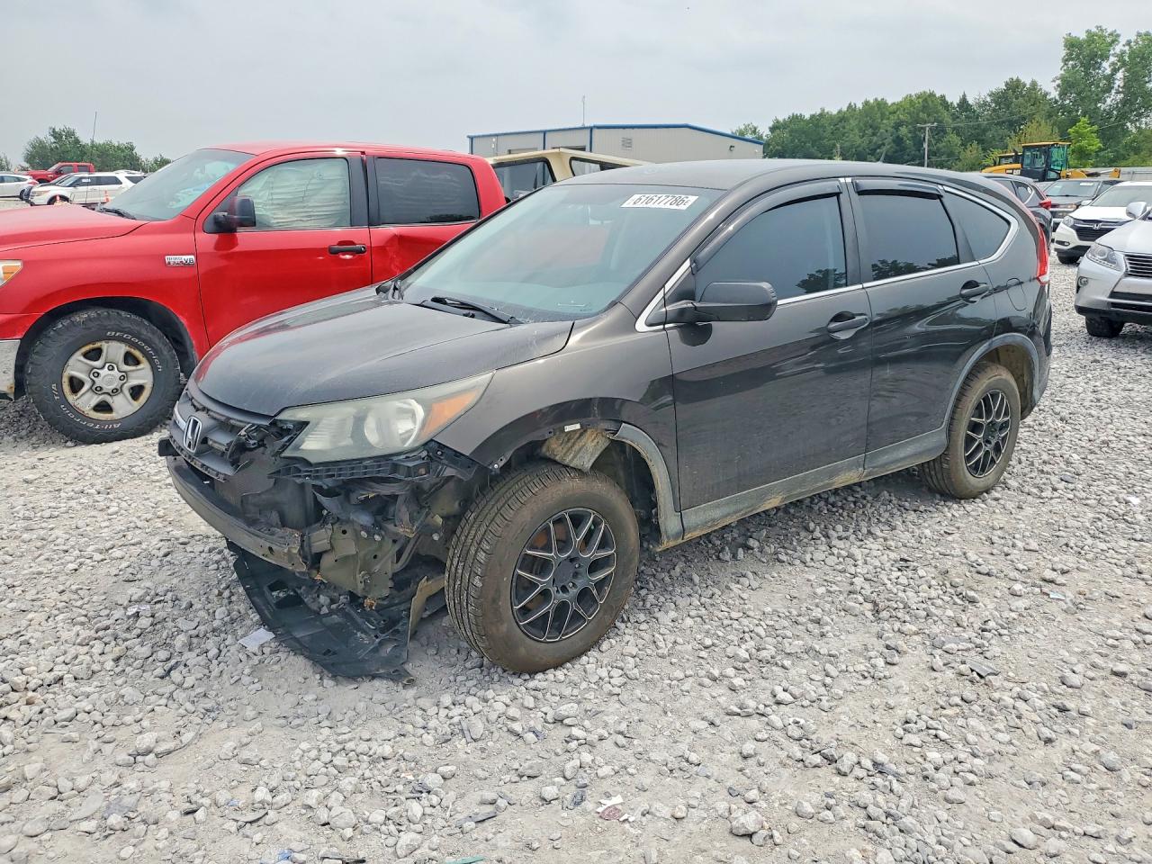 2014 Honda Cr-v Lx Brown vin: 5J6RM4H32EL032899