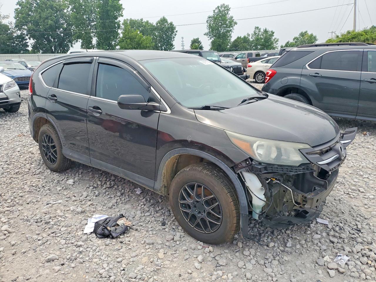 2014 Honda Cr-v Lx Brown vin: 5J6RM4H32EL032899