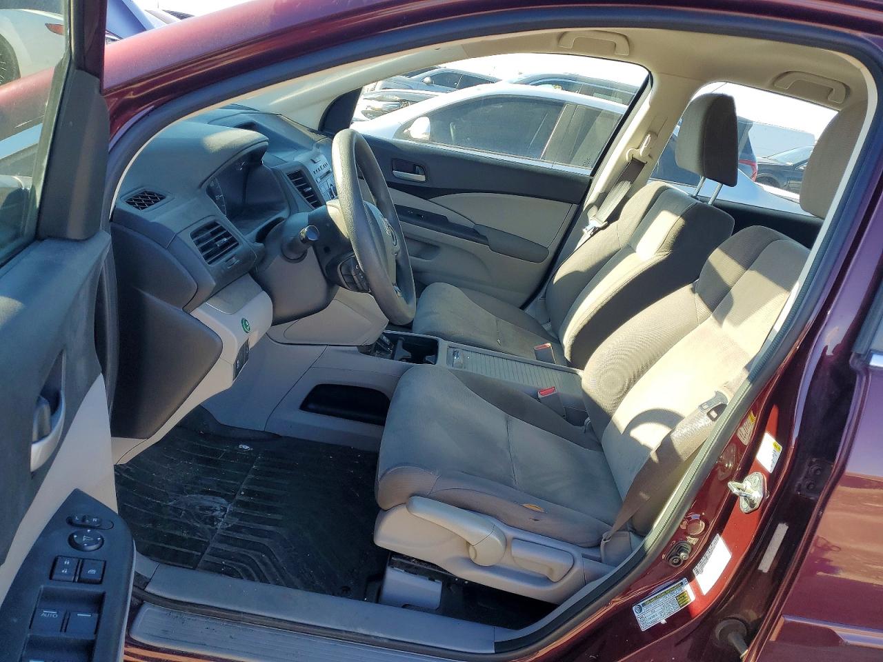 2014 Honda Cr-v Lx Burgundy vin: 5J6RM4H32EL050206
