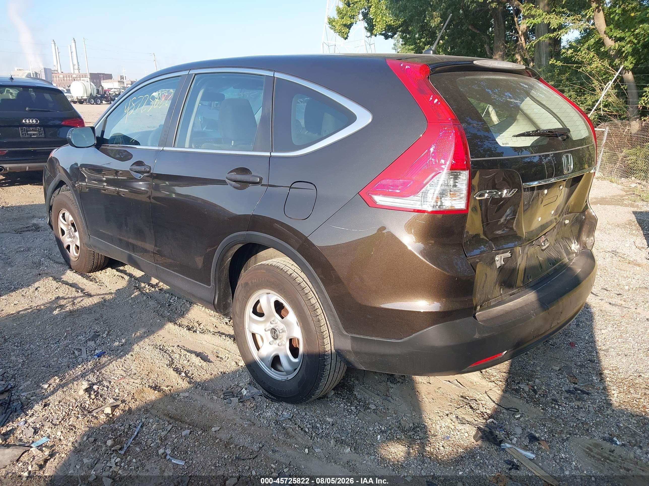 2014 Honda Cr-v Lx Brown vin: 5J6RM4H32EL090303