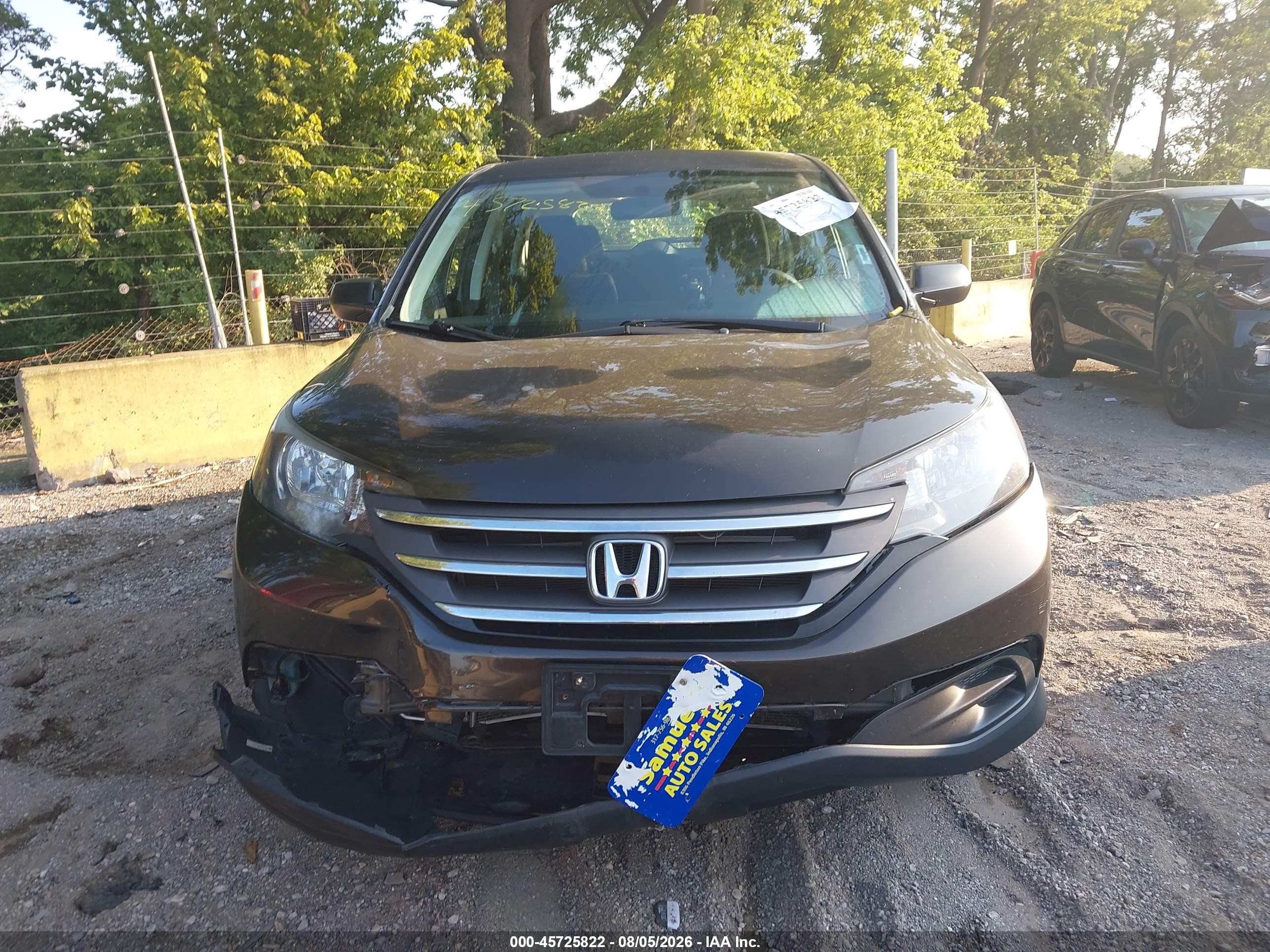 2014 Honda Cr-v Lx Brown vin: 5J6RM4H32EL090303