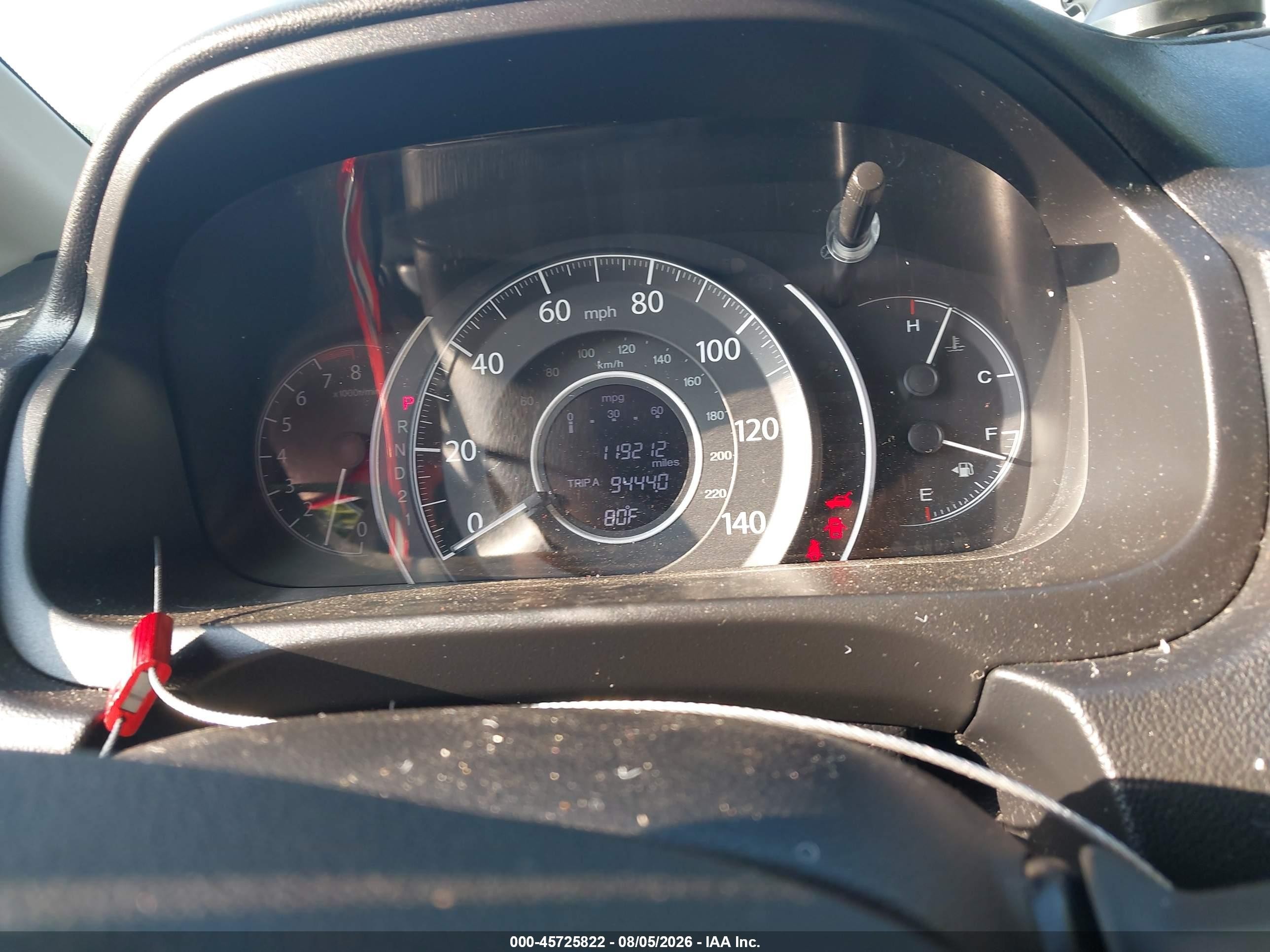 2014 Honda Cr-v Lx Brown vin: 5J6RM4H32EL090303