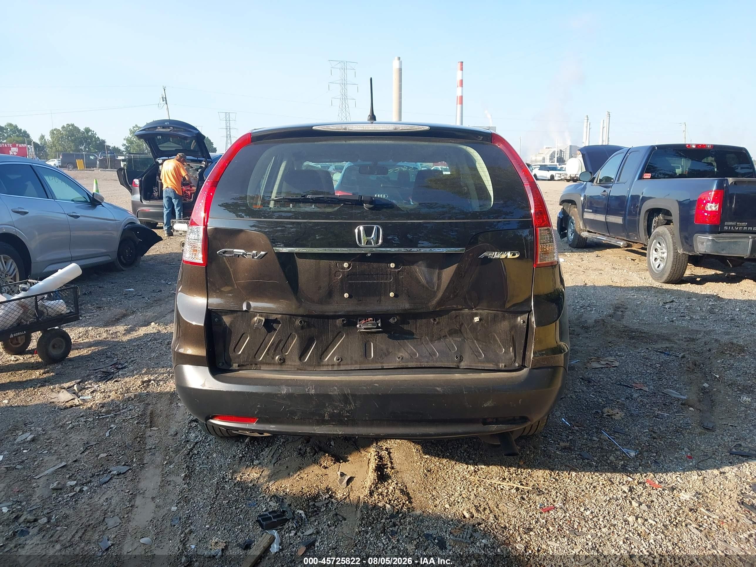 2014 Honda Cr-v Lx Brown vin: 5J6RM4H32EL090303