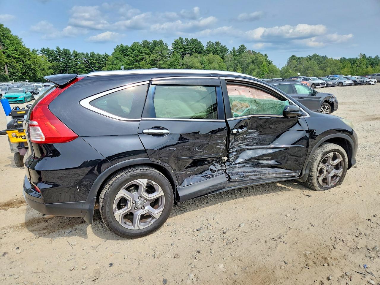 2015 Honda Cr-v Lx Черный vin: 5J6RM4H32FL016610