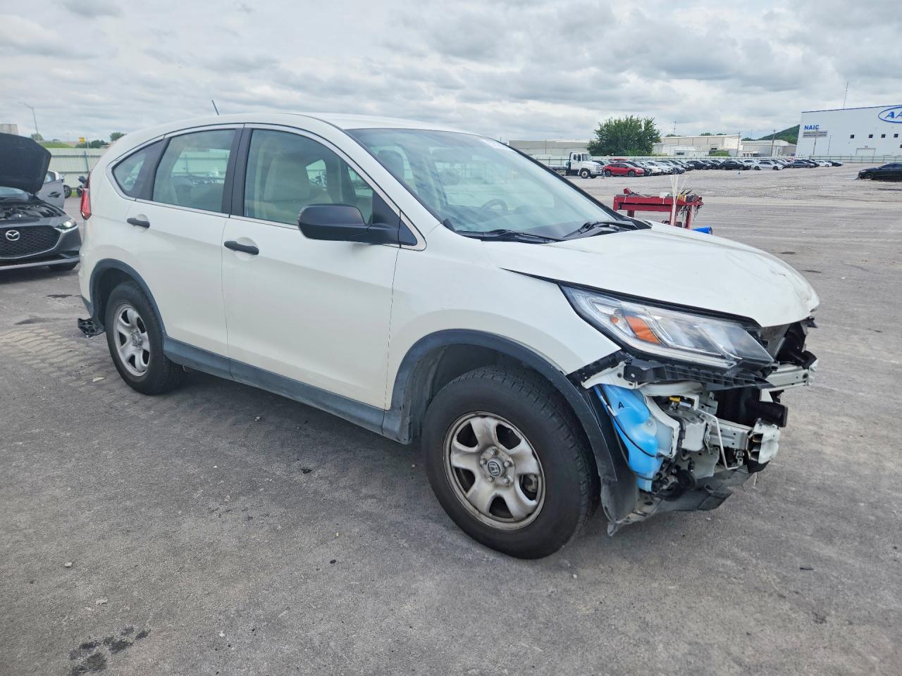2015 Honda Cr-v Lx Белый vin: 5J6RM4H32FL020401
