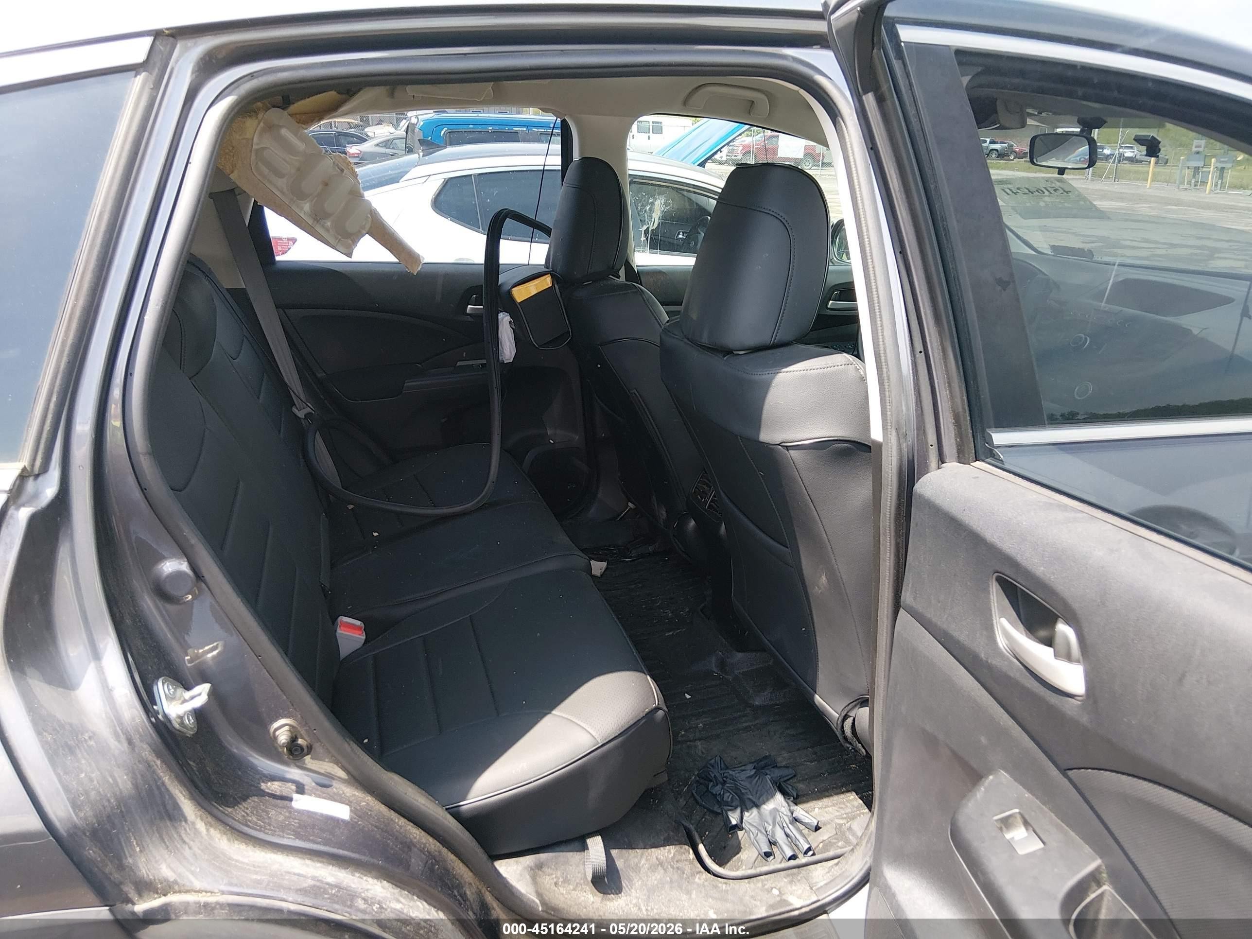 2015 Honda Cr-v Lx Gray vin: 5J6RM4H32FL023931
